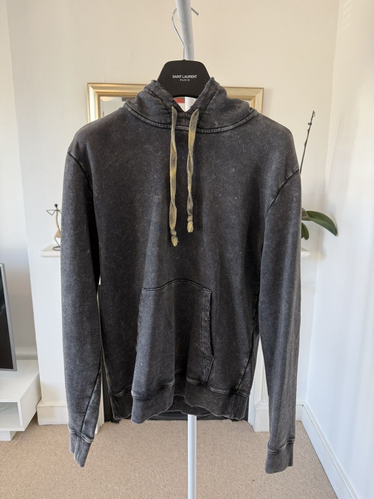 Saint Laurent Paris Saint Laurent Distressed Tie Dye Hoodie Size US S / EU 44-46 / 1 - 1 Thumbnail