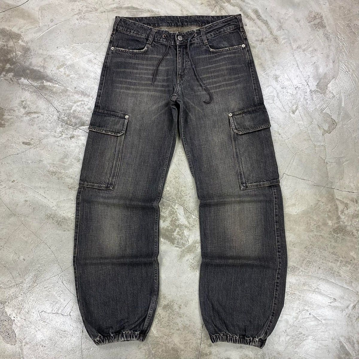 Neil Barrett Aged Vintage Denim Cuffed Pants Size US 32 / EU 48 - 1 Thumbnail