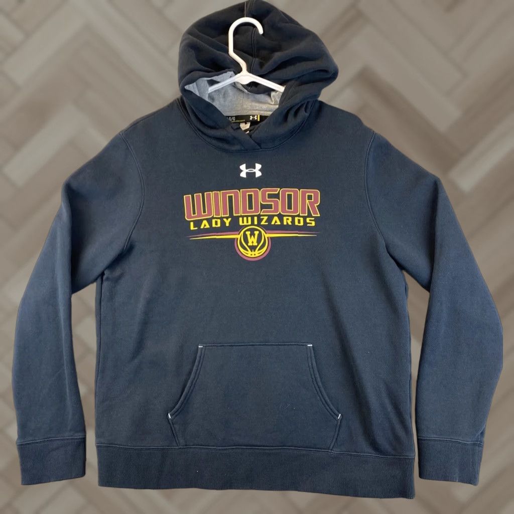 Under Armour Under Armour Women's UA Fleece Pullover Hoodie XL Black Windsor /85-53 Rival Modern Sportstyle Graphic Hoodie Size XL / US 12-14 / IT 48-50 - 1 Thumbnail