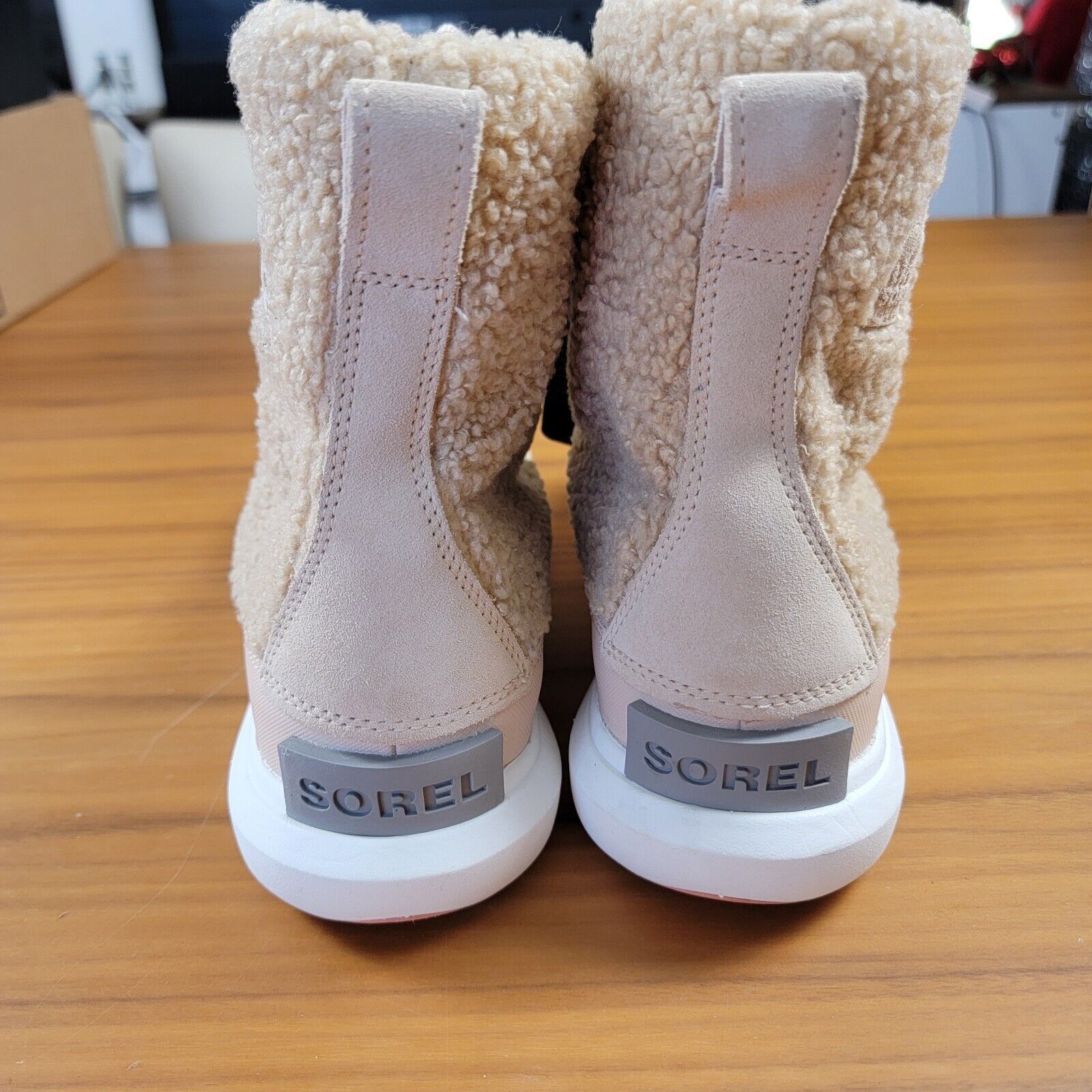 SOREL SOREL Explorer II Joan Cozy Boots Size 8.5 Beige NL4455-260 Size US 8.5 / IT 38.5 - 4 Thumbnail