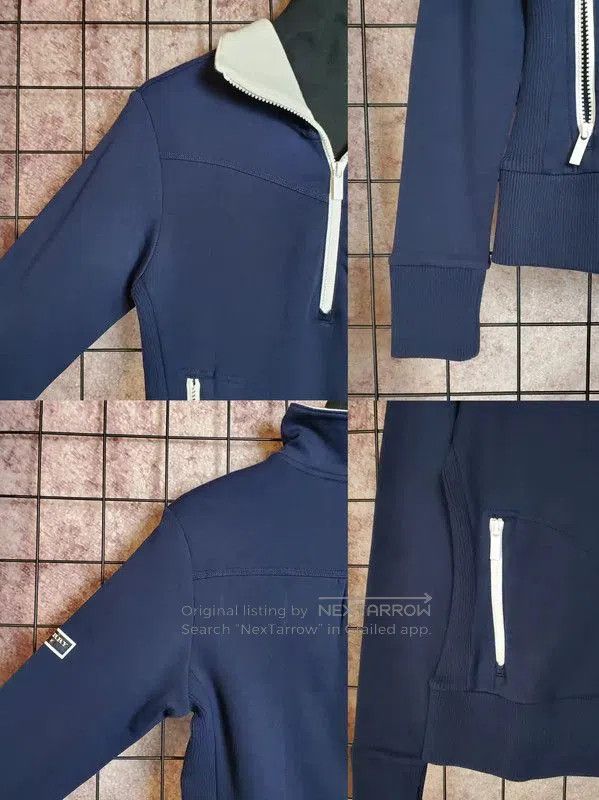 Burberry Burberry Golf Navy Cotton Blend Half-Zip Sweatshirt. Size S / US 4 / IT 40 - 5 Thumbnail