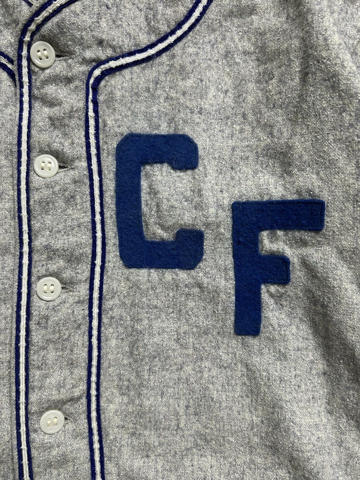 Vintage Vintage 50s Rawlings Meat Market Wool Baseball Jersey Size US L / EU 52-54 / 3 - 3 Thumbnail