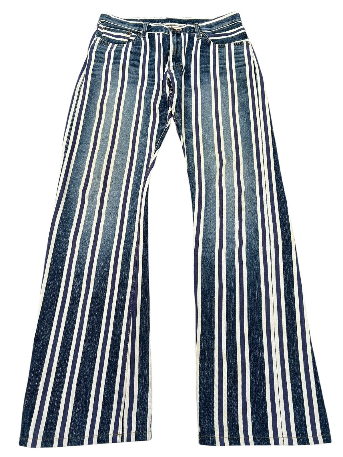 Kapital Vintage Edwin 505 Selvedge Stripe Japanese Denim Jeans Size US 32 / EU 48 - 2 Thumbnail