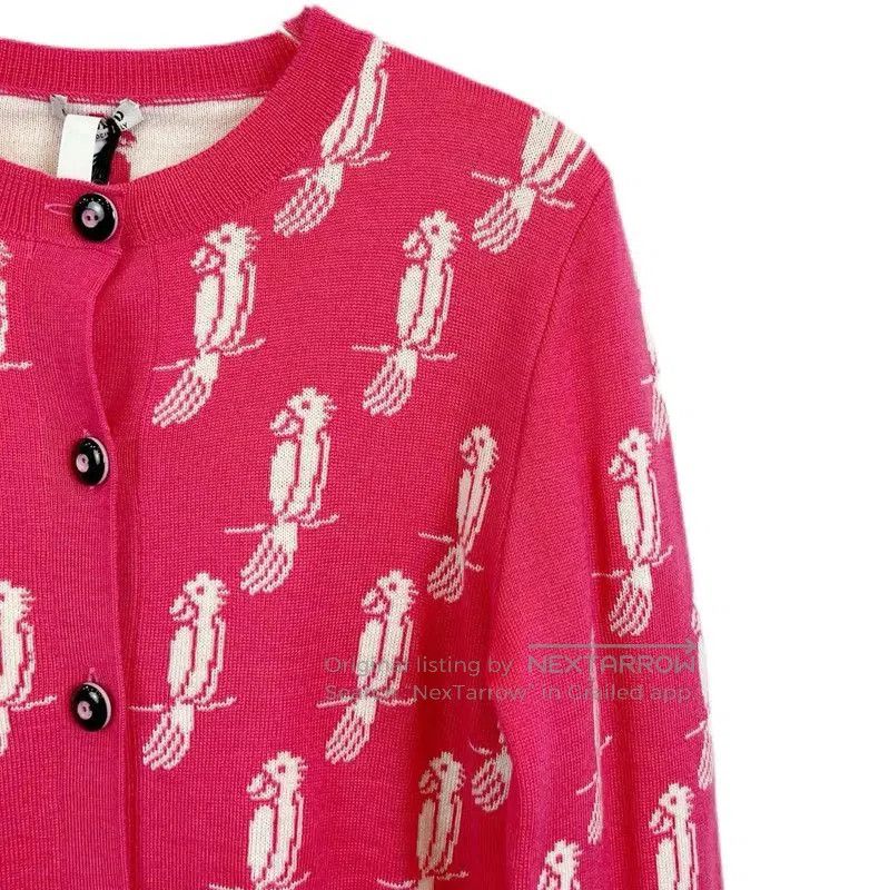 Miu Miu Miu Miu Red Sweater for Spring and Autumn . Size S / US 4 / IT 40 - 4 Thumbnail