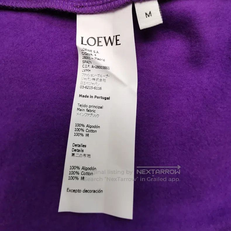 Loewe Loewe Cotton Contrast Hooded Sweatshirt Size US M / EU 48-50 / 2 - 7 Thumbnail