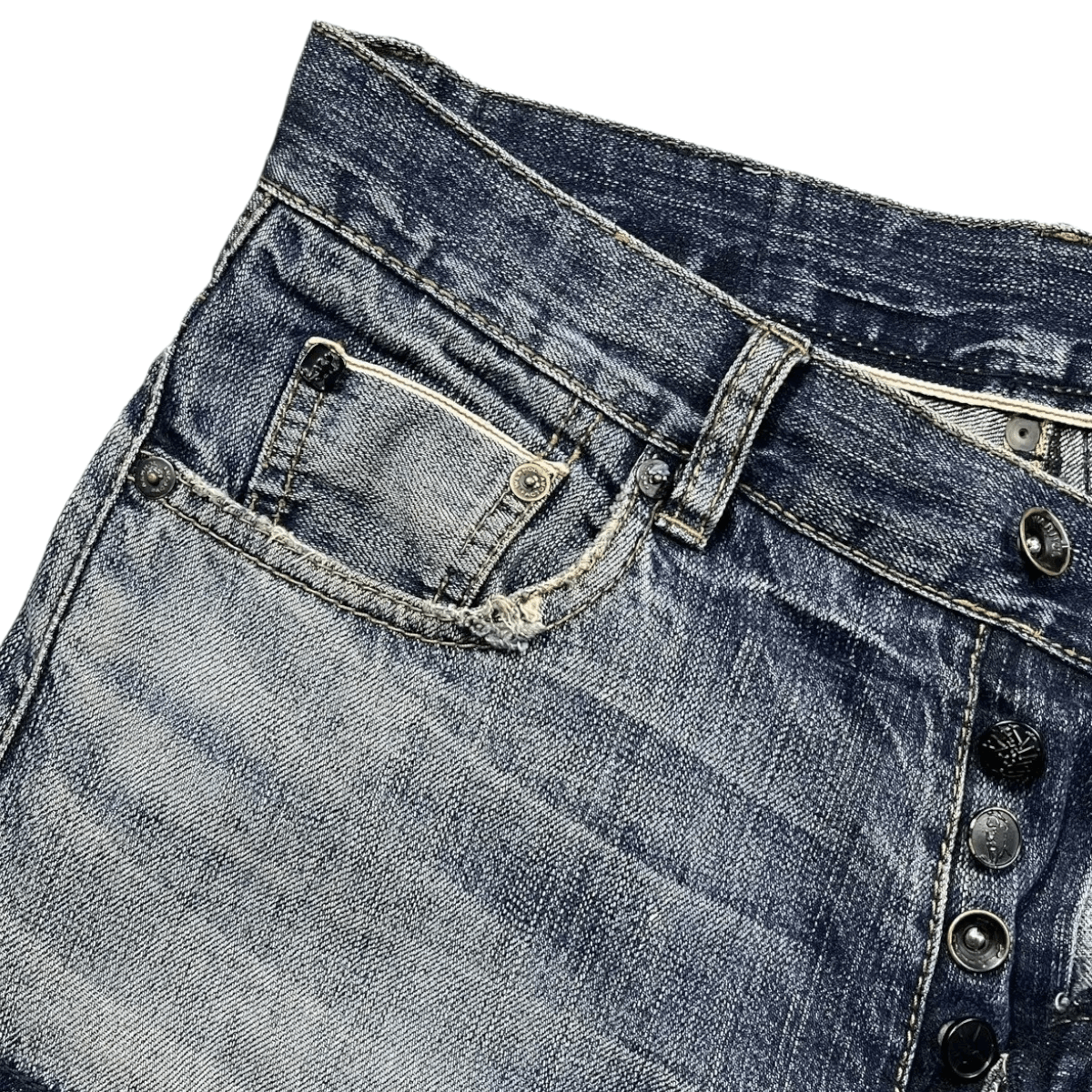 Andy Warhol × Levi's RARE Levi's X Andy Warhol Patchwork Selvedge Denim Size US 28 / EU 44 - 5 Thumbnail