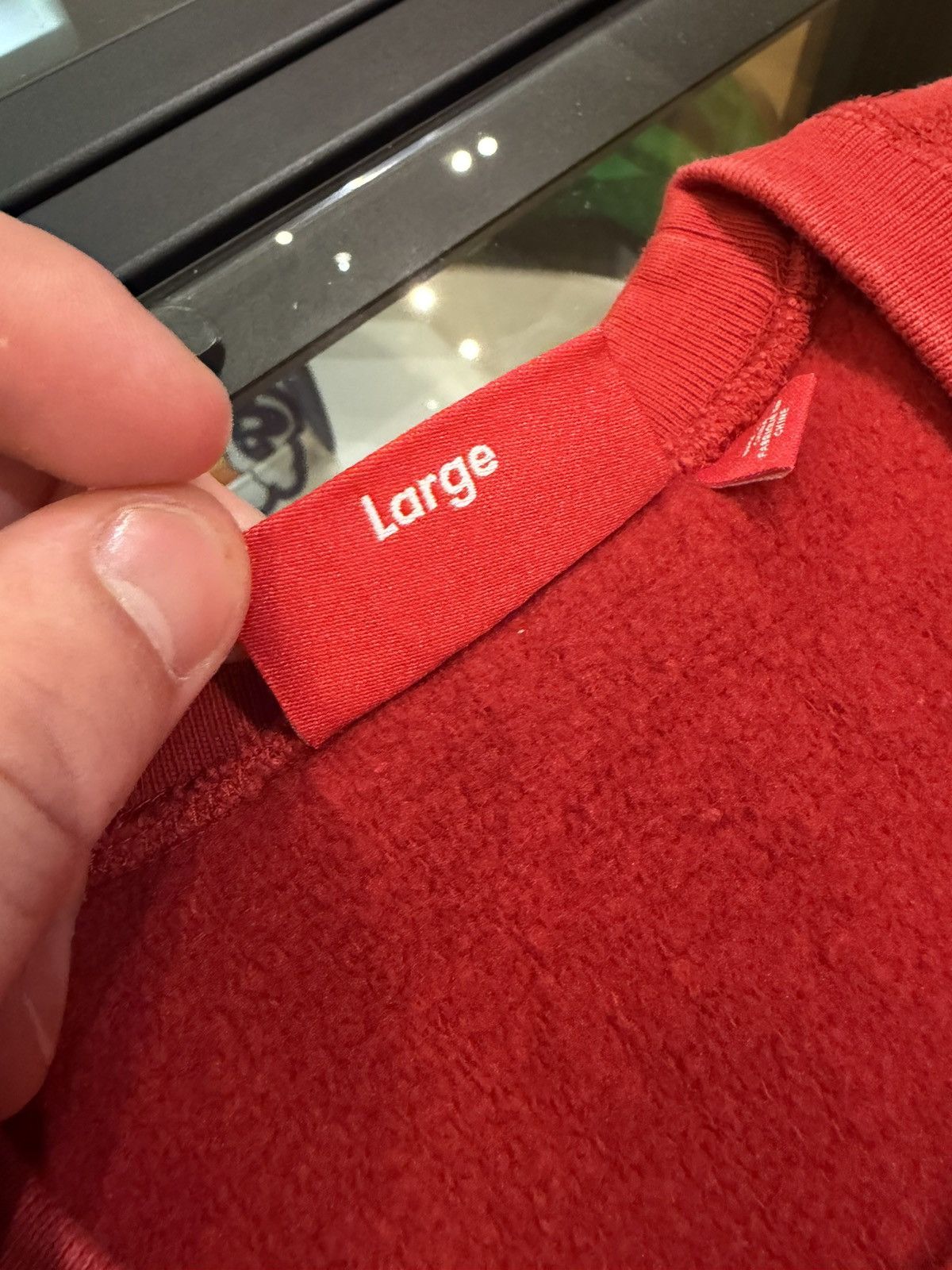 Supreme Supreme Washed Box Logo Crewneck Size US L / EU 52-54 / 3 - 4 Thumbnail