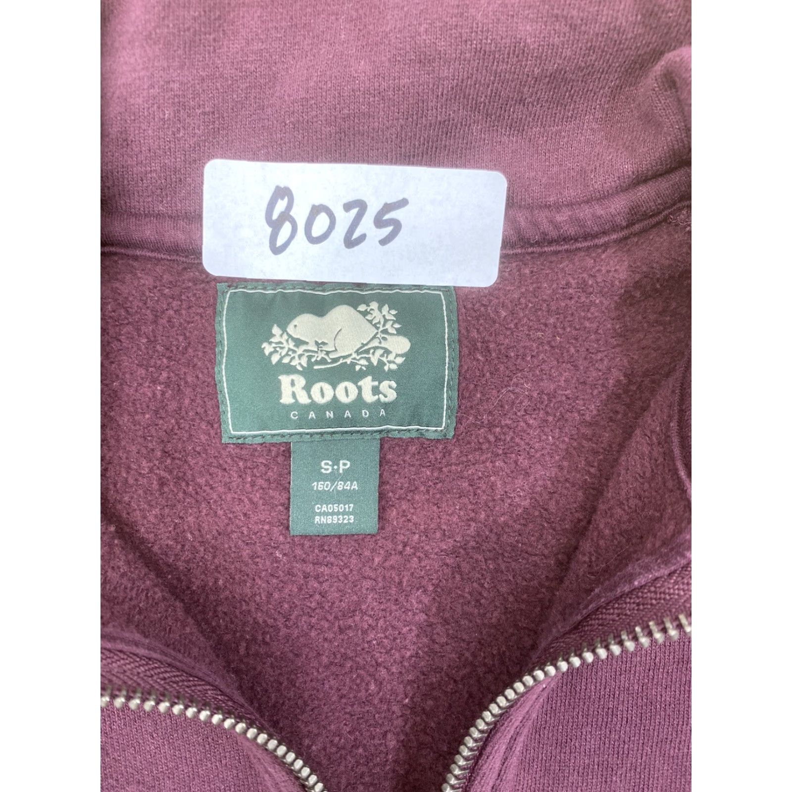 Roots Roots Canada Pullover 1/4 Zip Mens Small Maroon Casual Logo #8025 Size US S / EU 44-46 / 1 - 3 Thumbnail