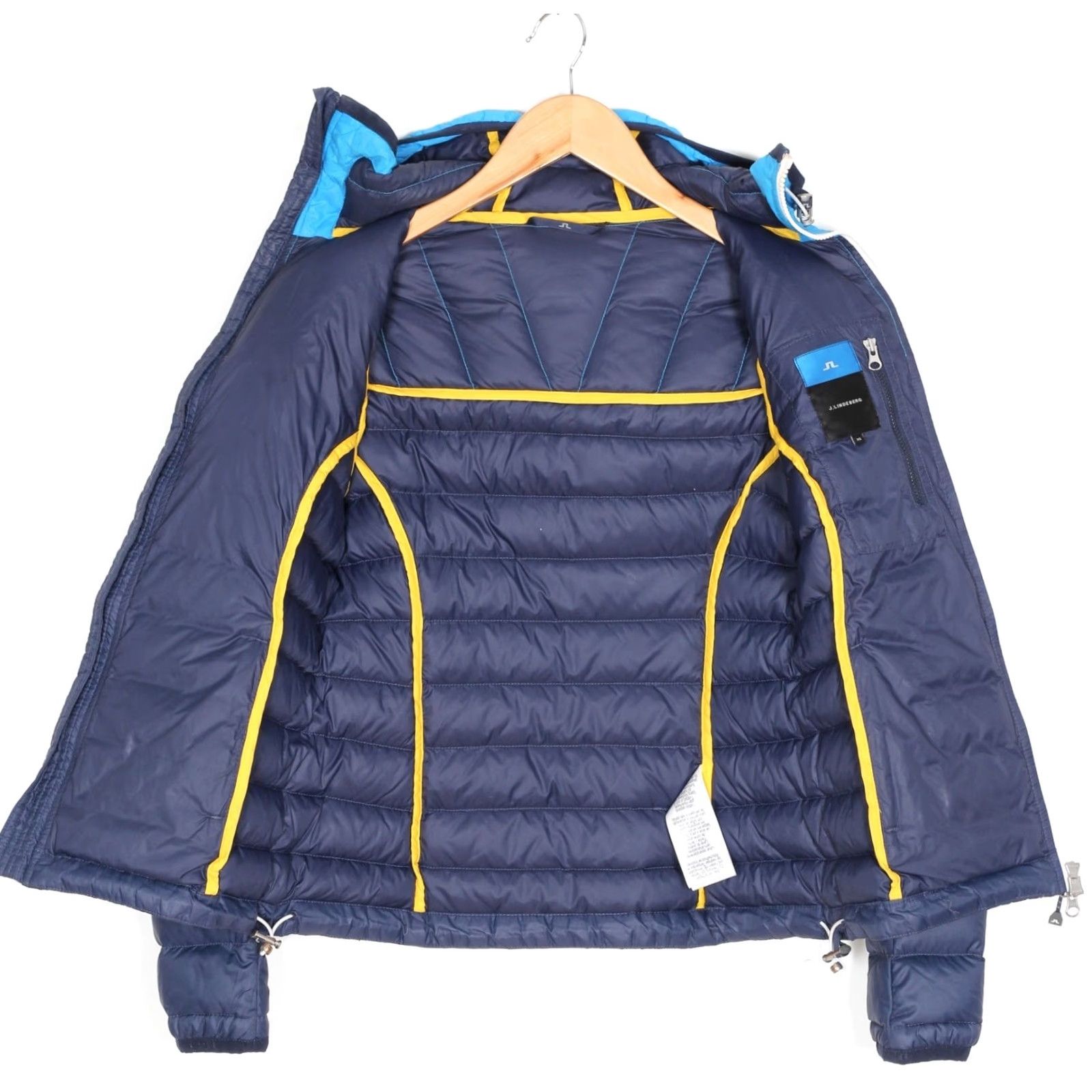 J.Lindeberg J.LINDEBERG St. Moritz Radiator Hooded Down Puffer Jacket Women XS Blue MJ6335 Size XS / US 0-2 / IT 36-38 - 5 Thumbnail