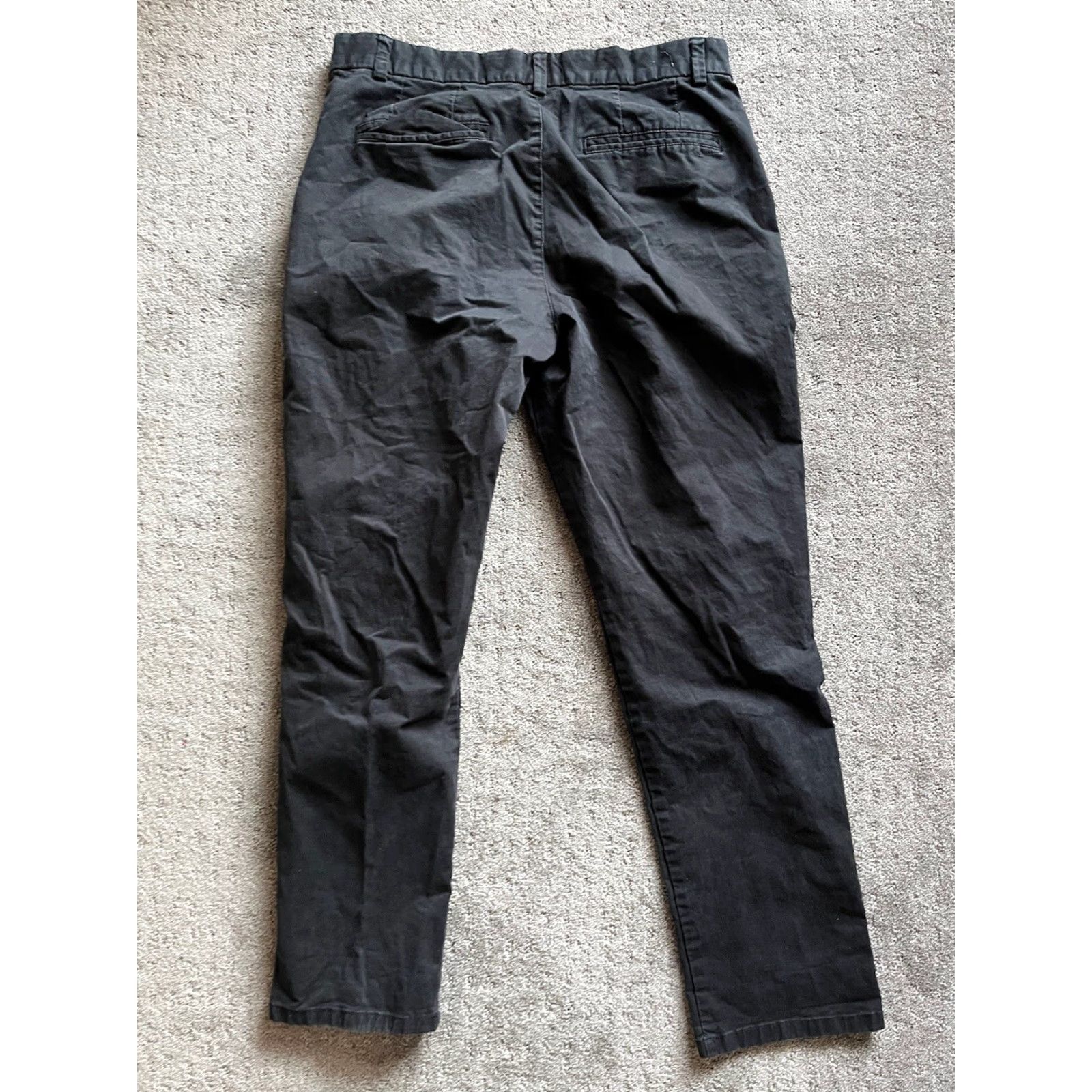 Denim & Co. Denim & Co. Stretch Chino Pants Men's Size W34xL30 Black Slim Fit Flat Front Casual Workwear Size US 34 / EU 50 - 3 Thumbnail
