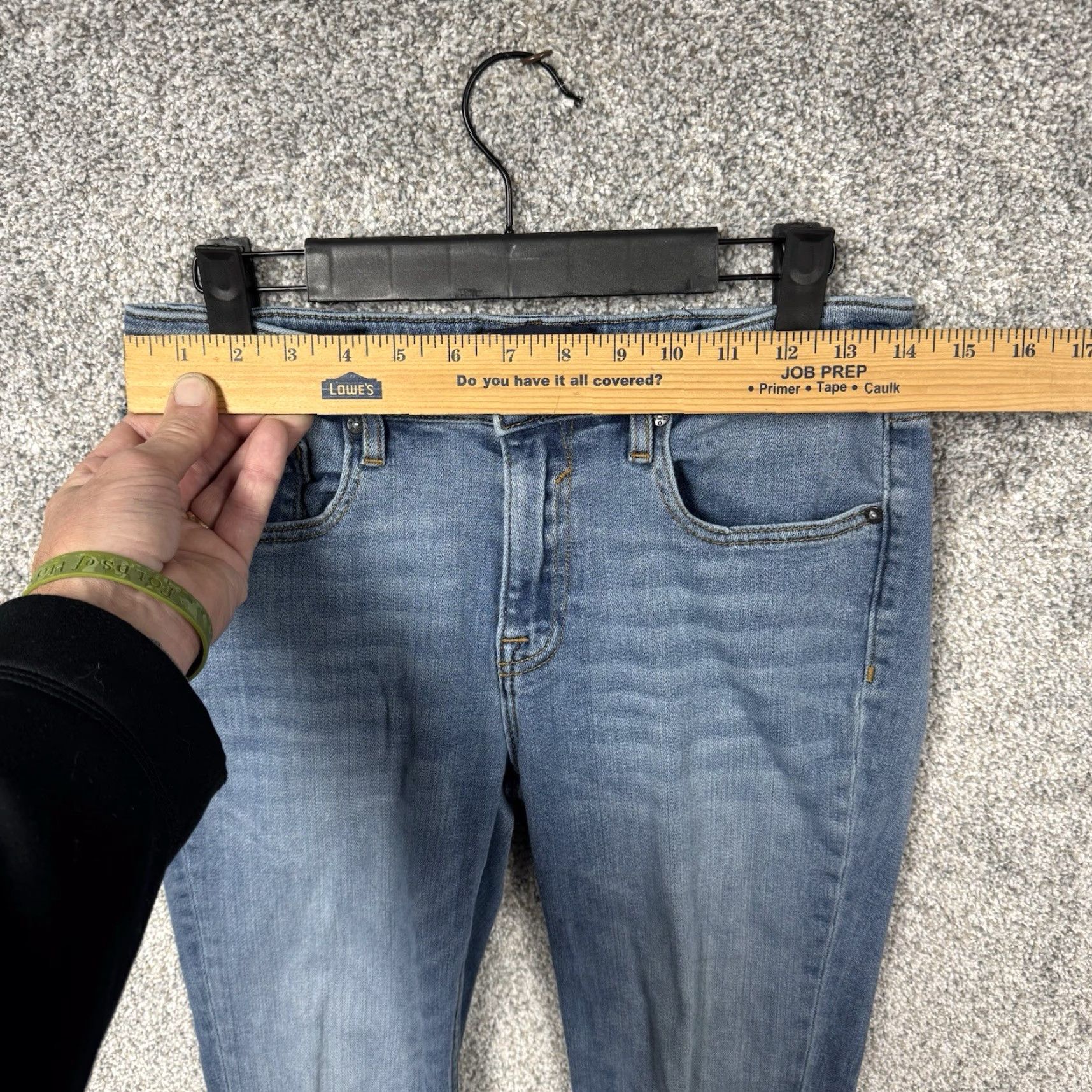 Vintage VIGOSS Jeans Bootcut 28x30 Women Regular 28 Inseam Medium Wash Blue Cotton Polyester Spandex 5-Pocket Denim Vintage No Y2K Retro Classic Fit Jeans Size 28" / US 6 / IT 42 - 3 Thumbnail