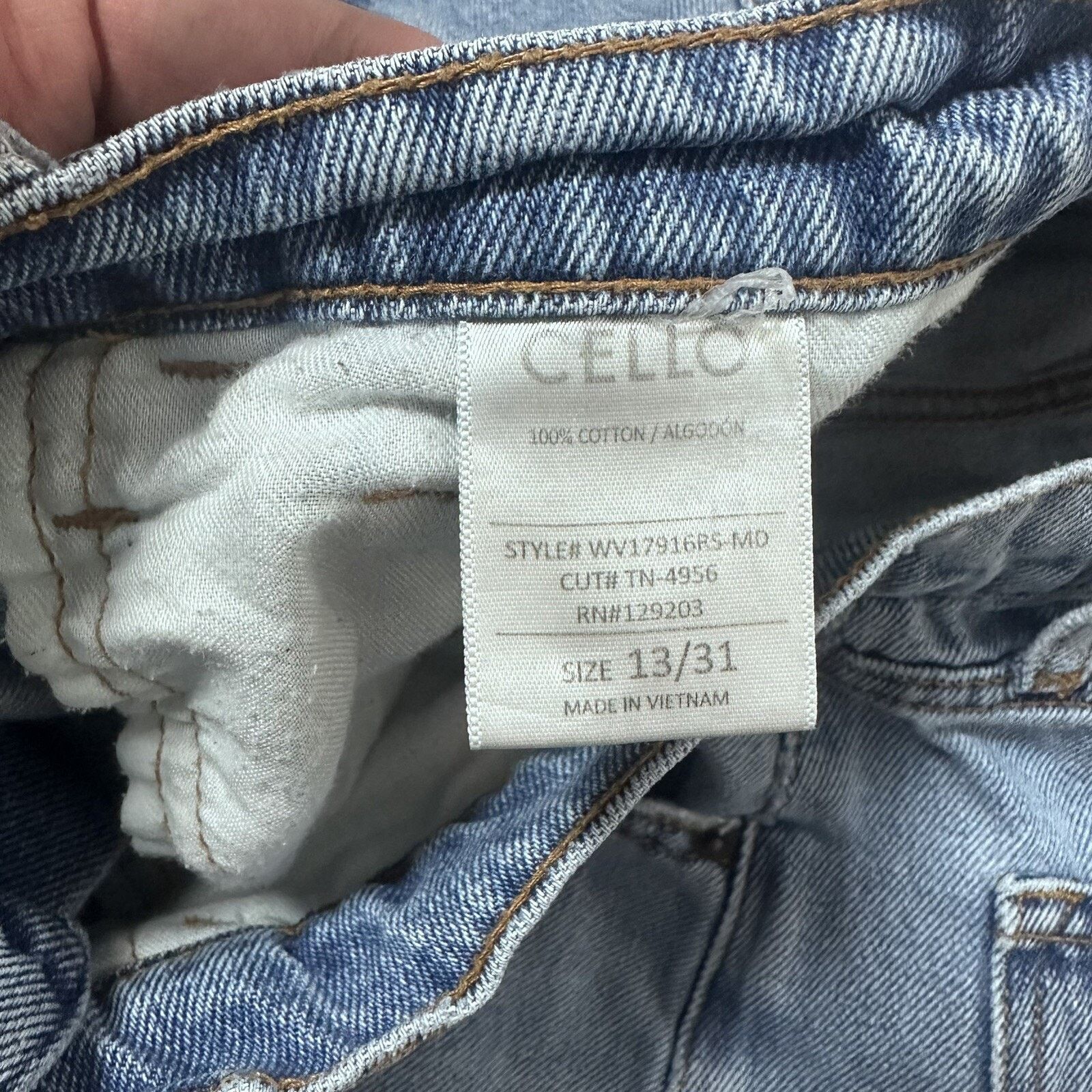 Other Cello Wide Leg Jeans Button Fly Distressed Baggy Skater Size 31" - 4 Thumbnail