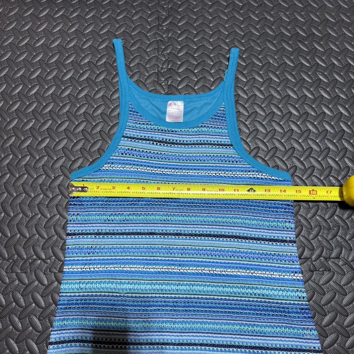 Other No Boundaries Midi Dress Striped Knit Tank Blue Womens Large Size L / US 10 / IT 46 - 3 Thumbnail
