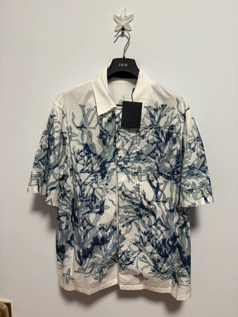 Louis Vuitton Louis VuittonFull-print seaweed short-sleeved shirt 2502-Ne Size US XL / EU 56 / 4 - 1 Thumbnail