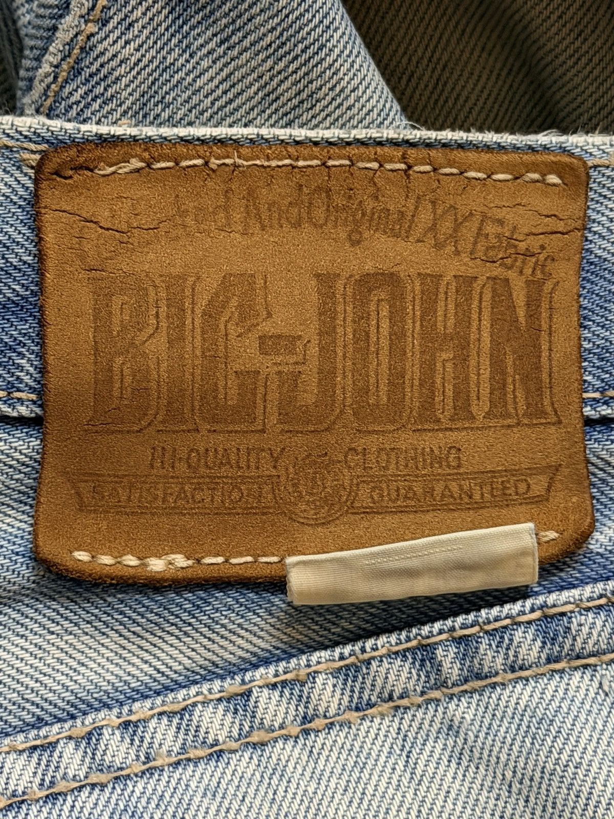 Big John Vintage 90s Big John Blue Faded Wash Straight Leg Jeans Size US 31 - 6 Thumbnail