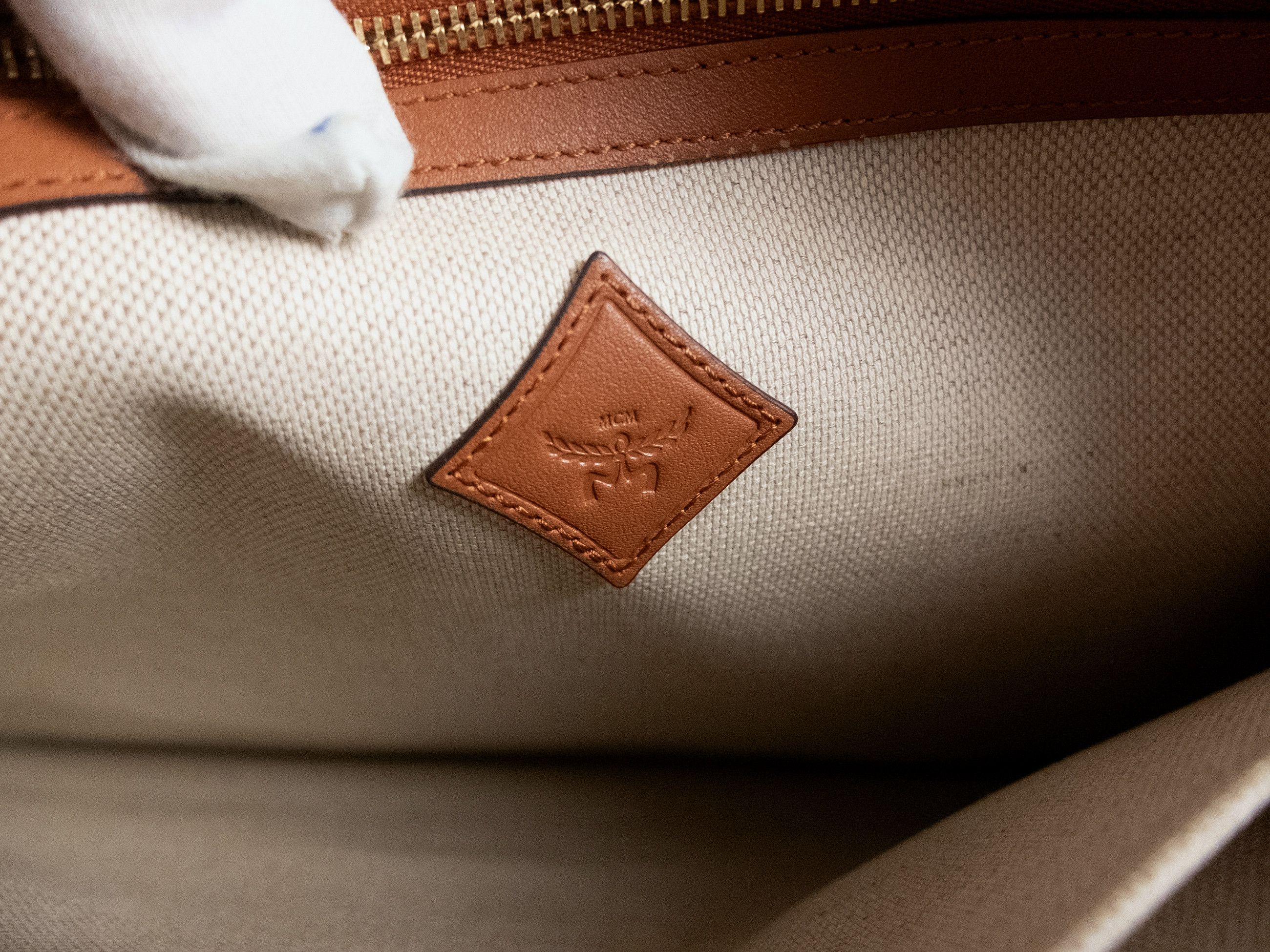 MCM MCM Large Himmel tan brown coated canvas portfolio clutch Size ONE SIZE - 5 Thumbnail