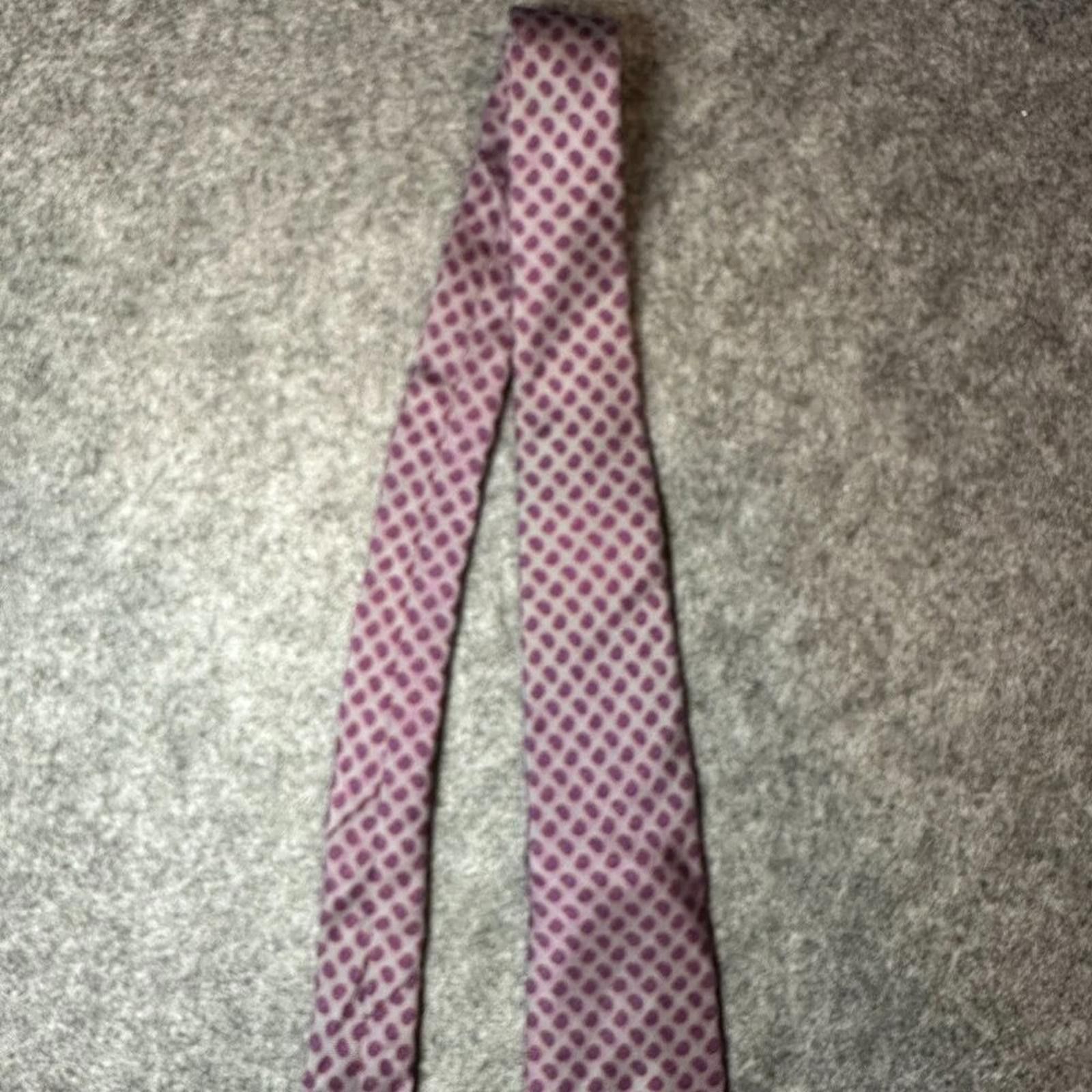 Yves Saint Laurent Vintage Yves Saint Laurent Men’s Silk Tie Purple Pattern8/10 Size ONE SIZE - 3 Thumbnail