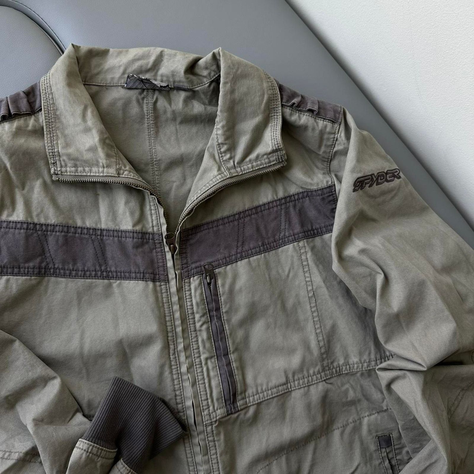 Spyder Vintage 00s Spyder Tactical Canvas Lightweight Jacket Coat Size US L / EU 52-54 / 3 - 4 Thumbnail