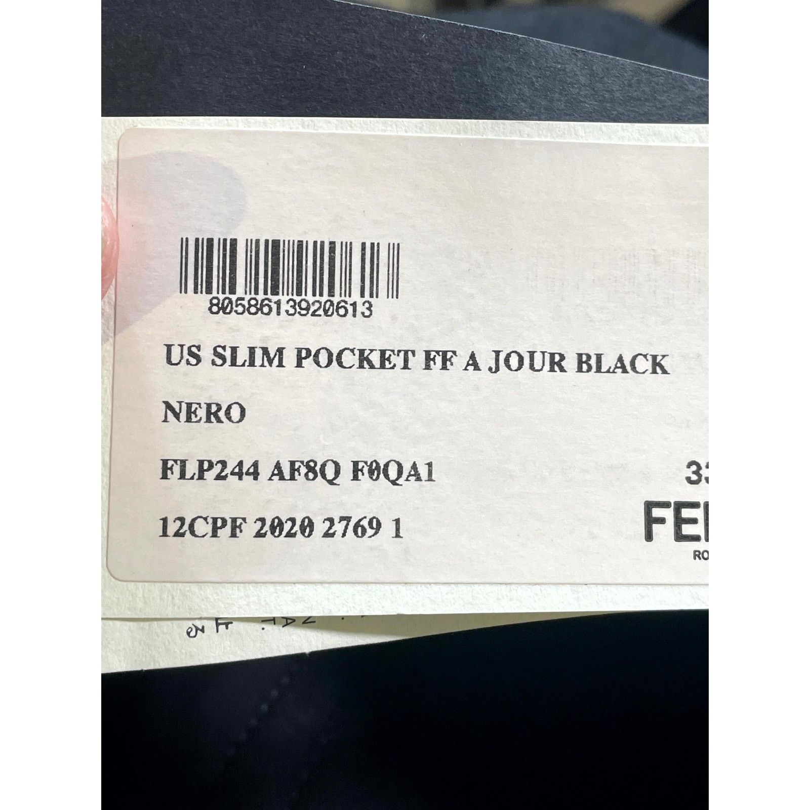 Fendi Fendi Pocket Embroidery Logo Black Jeans Size US 33 - 11 Thumbnail