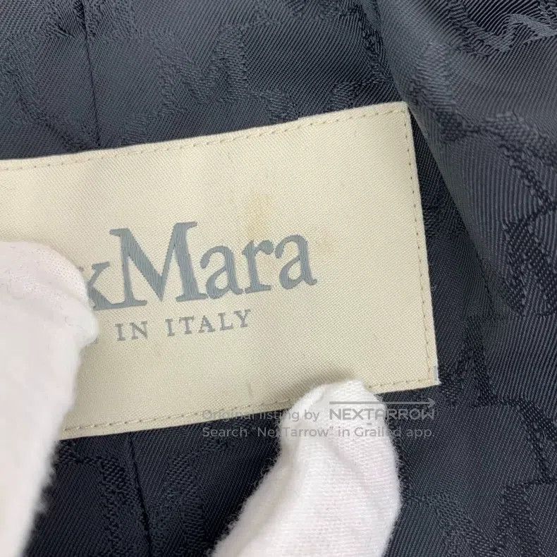 Max Mara Max Mara Black Woolen Collar Double Breasted Long Sleeve B Size XXS / US 00 / IT 34 - 9 Thumbnail