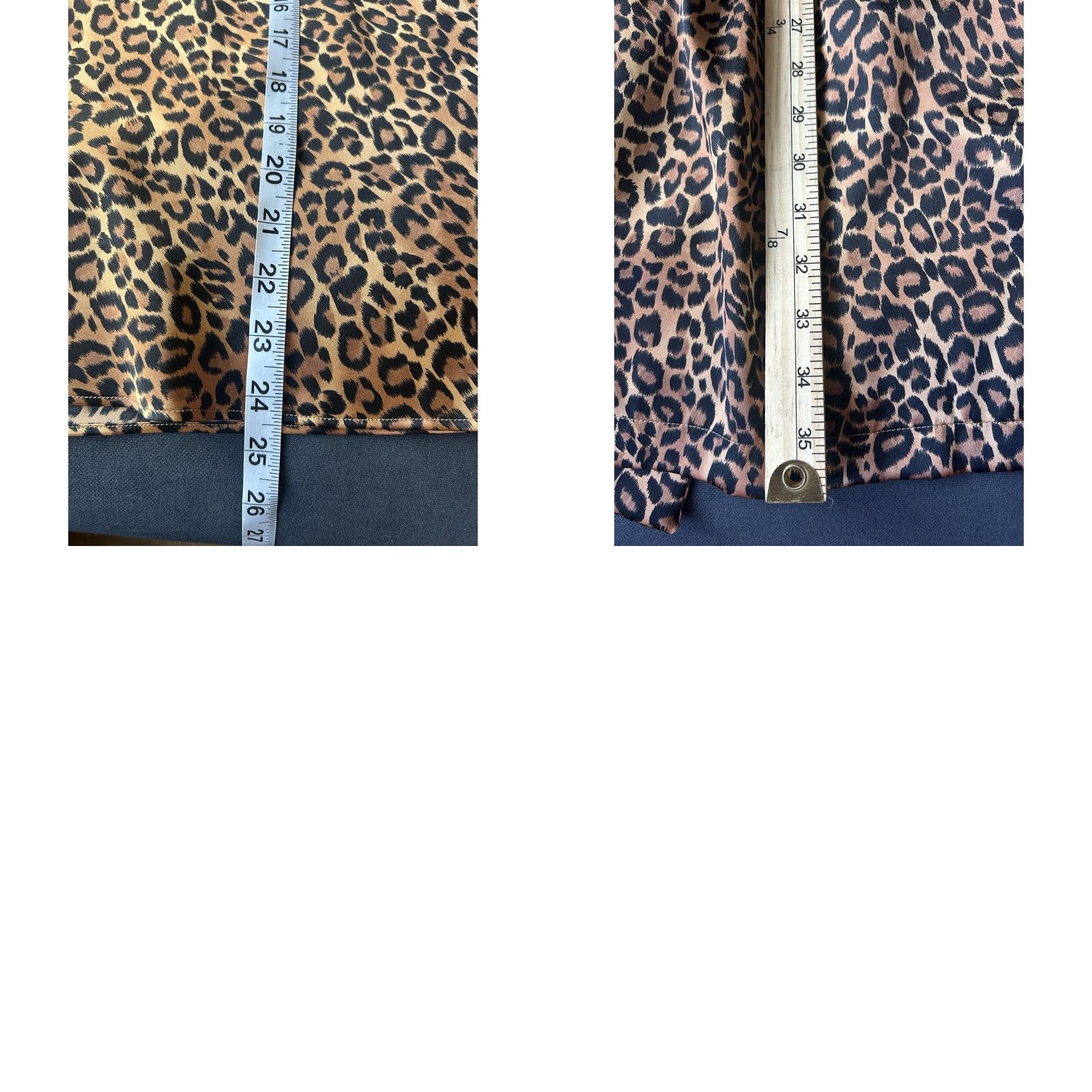 Vintage VINTAGE L.A. Intimates Leopard Print Chemise Nightgown Robe Set Womens XL Satin Polyester Brown 90s Belted Adjustable Strap Size ONE SIZE - 9 Thumbnail