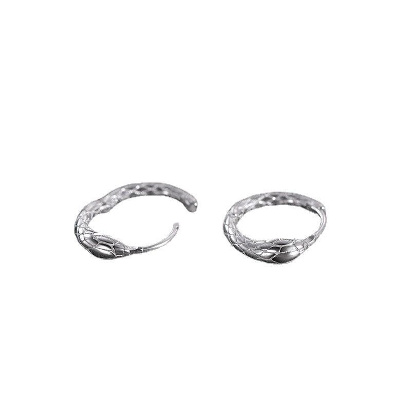 Jewelry Punk Earrings One Pairs Chrome Jewelry Size ONE SIZE - 4 Thumbnail