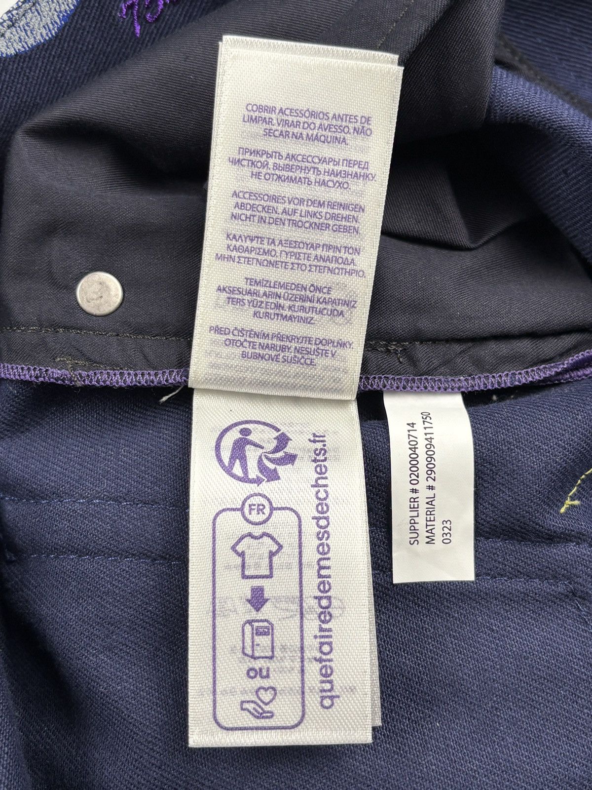 Ralph Lauren Purple Label Embellished 750 Straight Fit Jeans Size 28" / US 6 / IT 42 - 17 Thumbnail