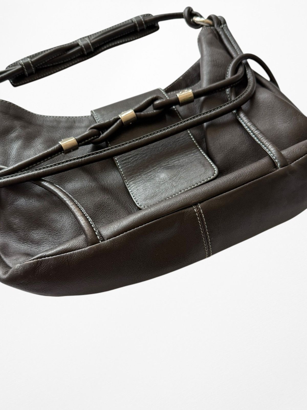 Giorgio Armani Emporio Armani Vintage Leather Handle Royal Bag 80’s Size ONE SIZE - 9 Thumbnail