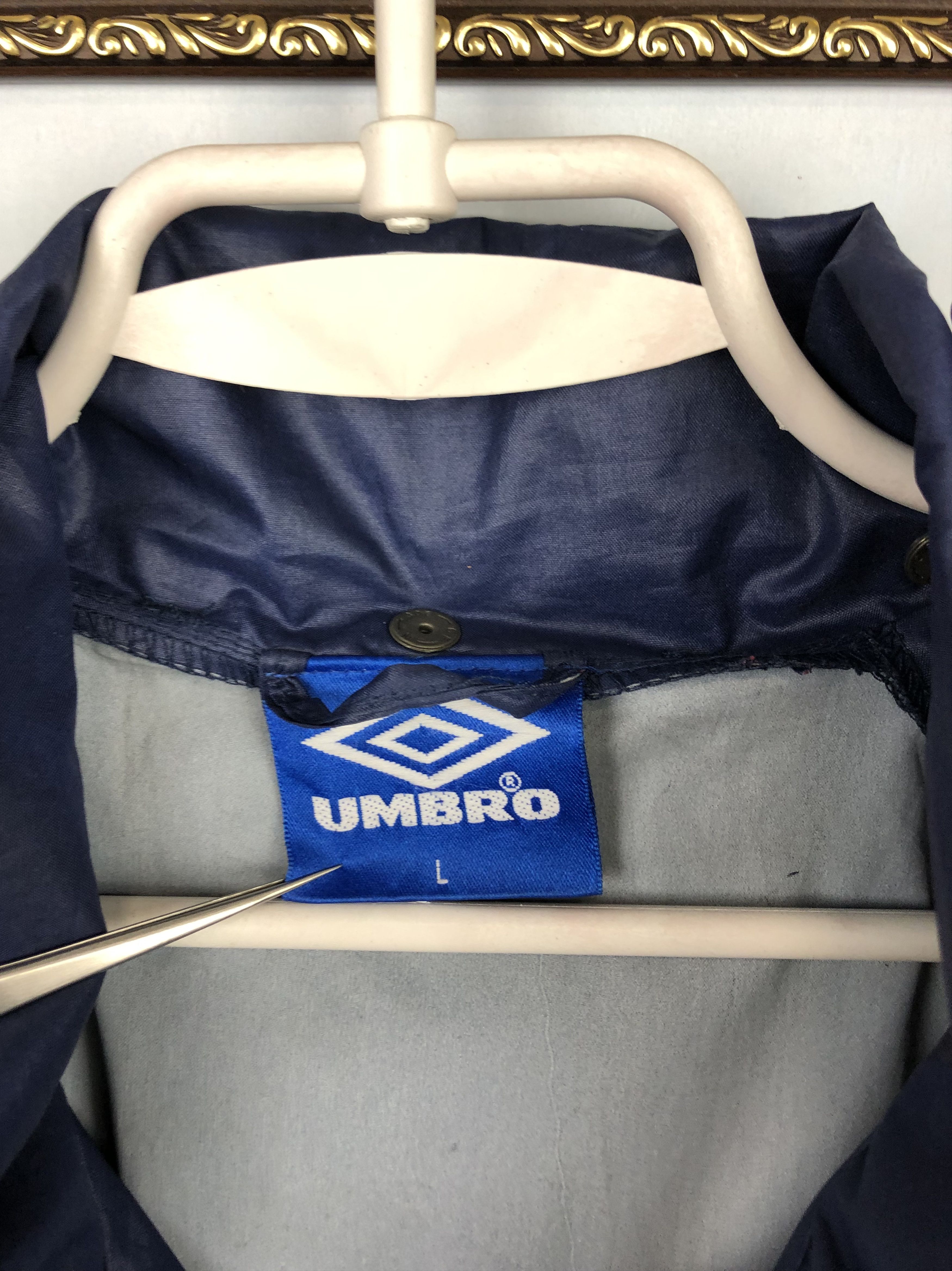 Umbro Vintage 90's Inter Milan Football Jacket Soccer Windbreaker Size US L / EU 52-54 / 3 - 6 Thumbnail