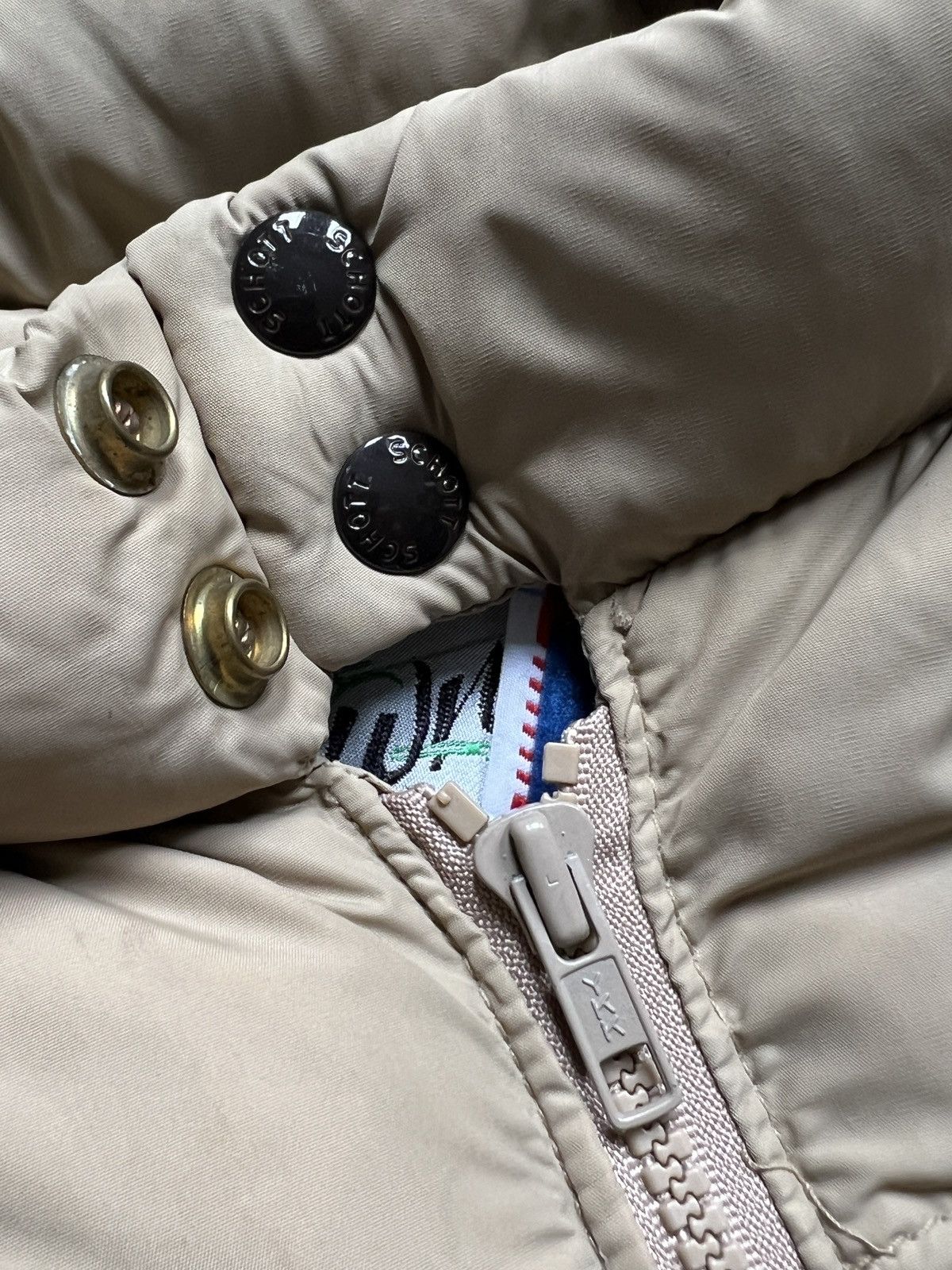 Schott Vintage Schott Western Puffer Down Vest Jacket Size US L / EU 52-54 / 3 - 21 Thumbnail