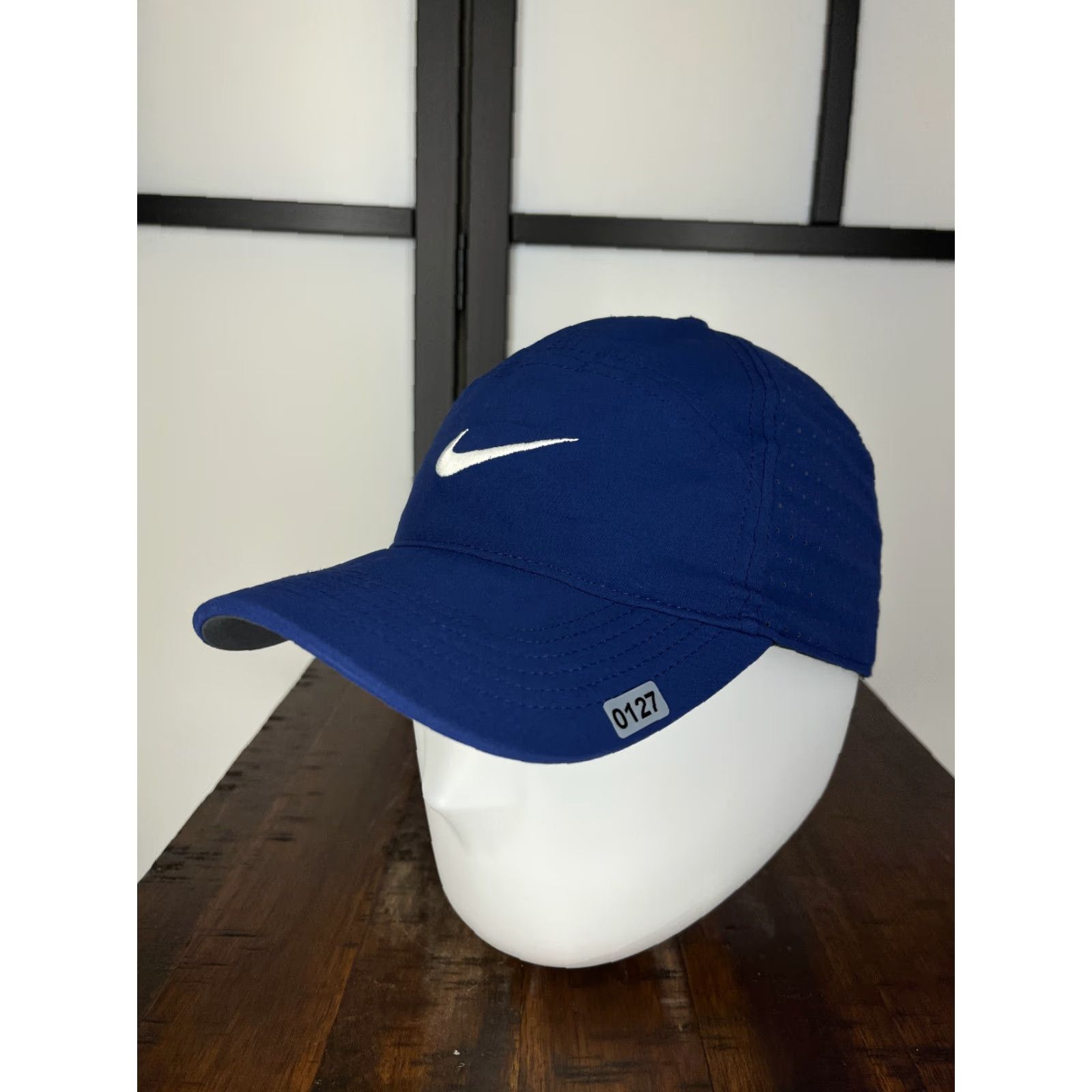 Nike Nike Hat Cap Adjustable One Size Adult Blue Legacy91 Dri-Fit UDW Brotherhood Crusade Poly Men Golf Hat Outdoor Sports Cap Boy Size ONE SIZE - 4 Thumbnail
