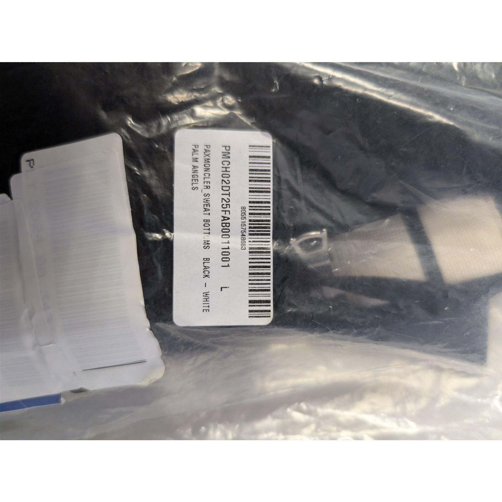 Moncler × Palm Angels o1rshd1 Q:2 / Sweat Bottoms Track Pants in Black / White Size US 34 / EU 50 - 23 Thumbnail