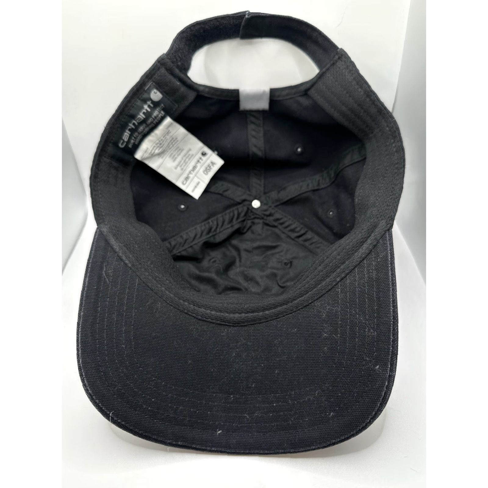 Carhartt Carhartt Hat Men's Black Canvas Odessa Cap XS Adult Black Baseball Cap Size ONE SIZE - 6 Thumbnail