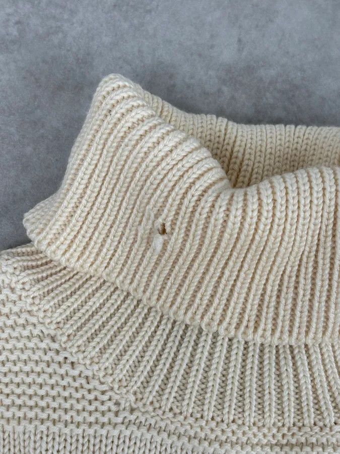 Gucci Gucci Wool Creamy White Signature Turtleneck Size US M / EU 48-50 / 2 - 12 Thumbnail