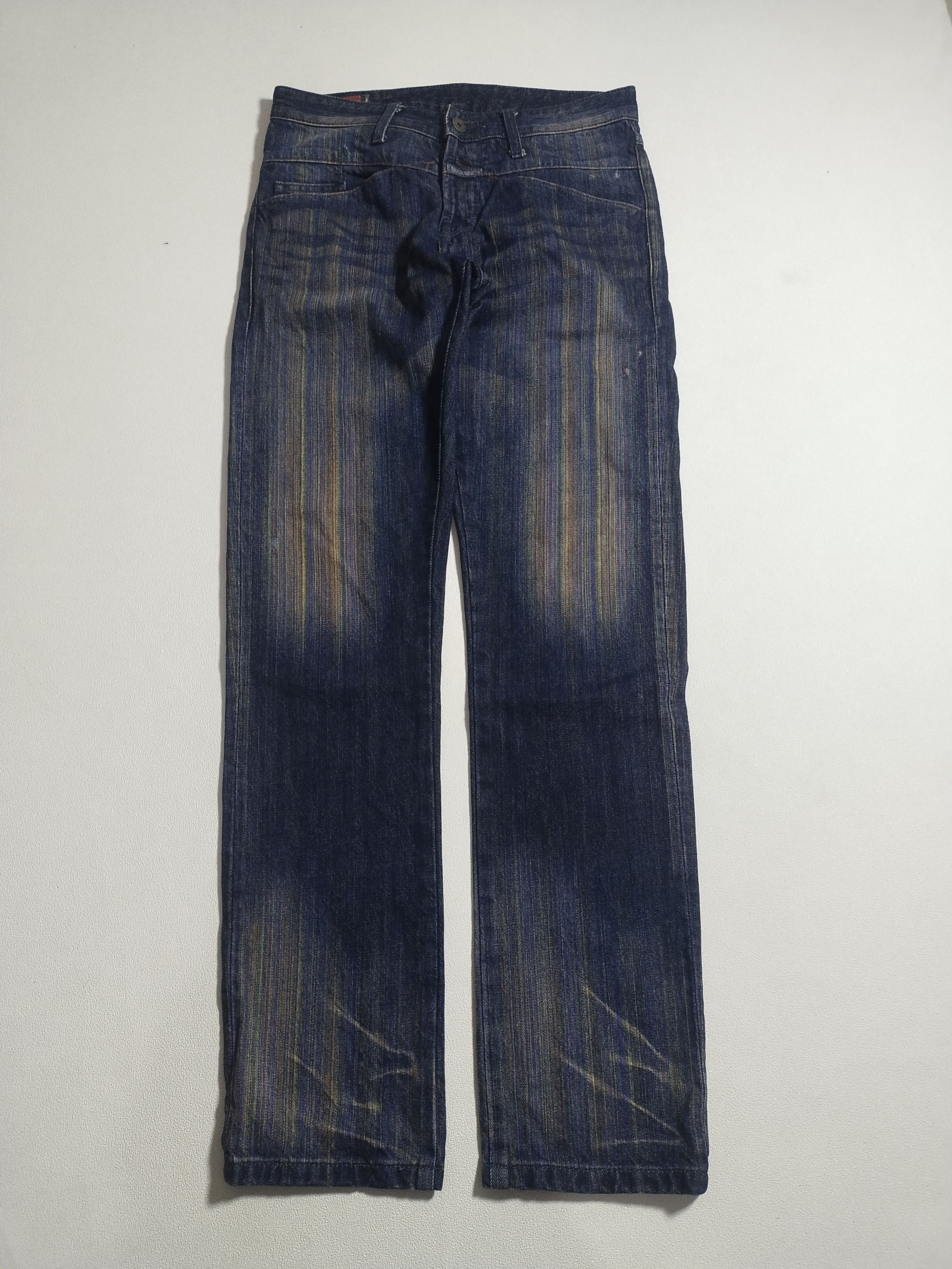 Marithe + Francois Girbaud Vintage Marithé François Girbaud Rainbow Wash Jeans Size US 30 / EU 46 - 1 Thumbnail
