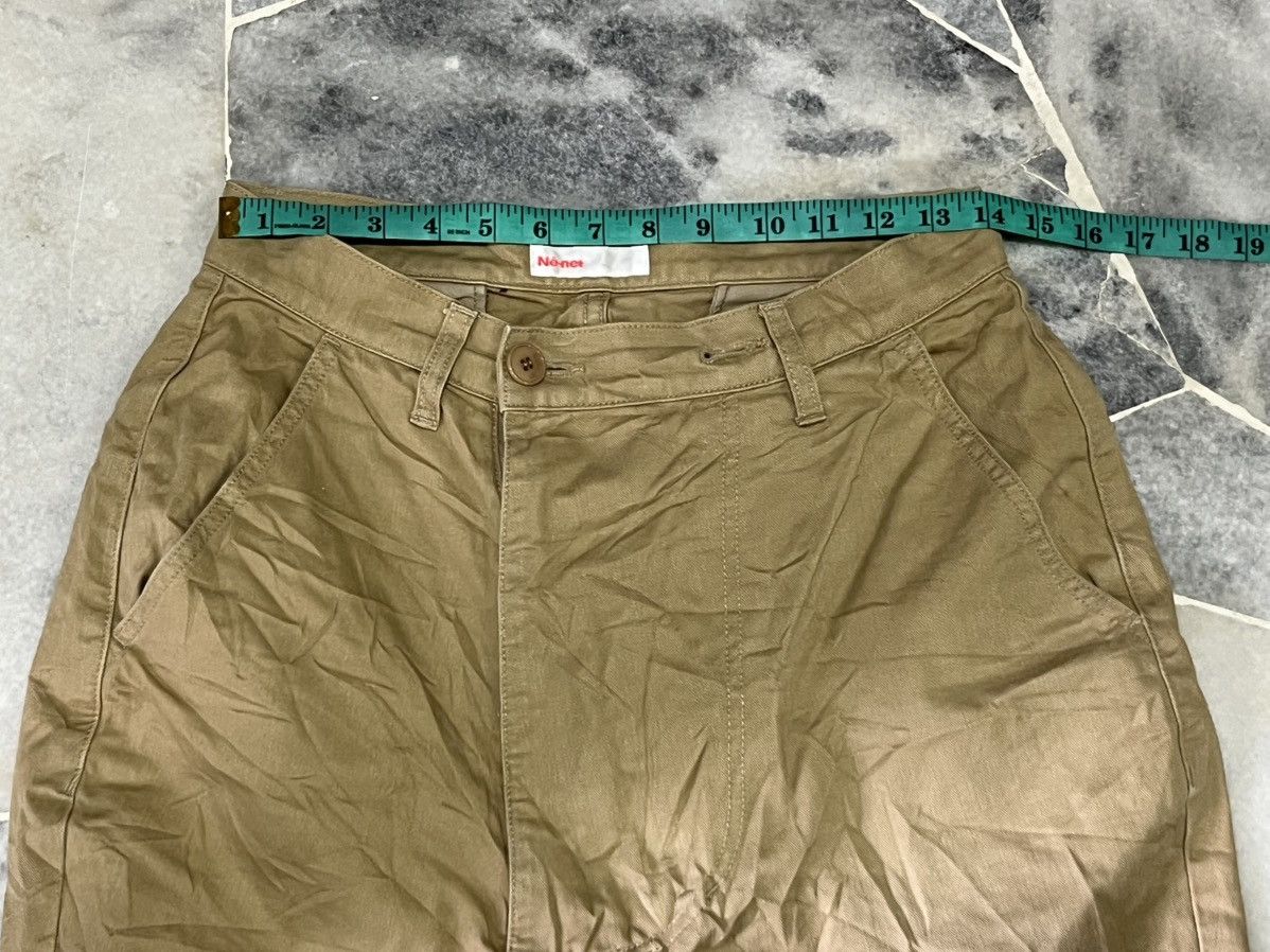 Ne-Net Ne-net Japan by Issey Miyake Khaki Cotton Chino Pants Size US 28 / EU 44 - 14 Thumbnail