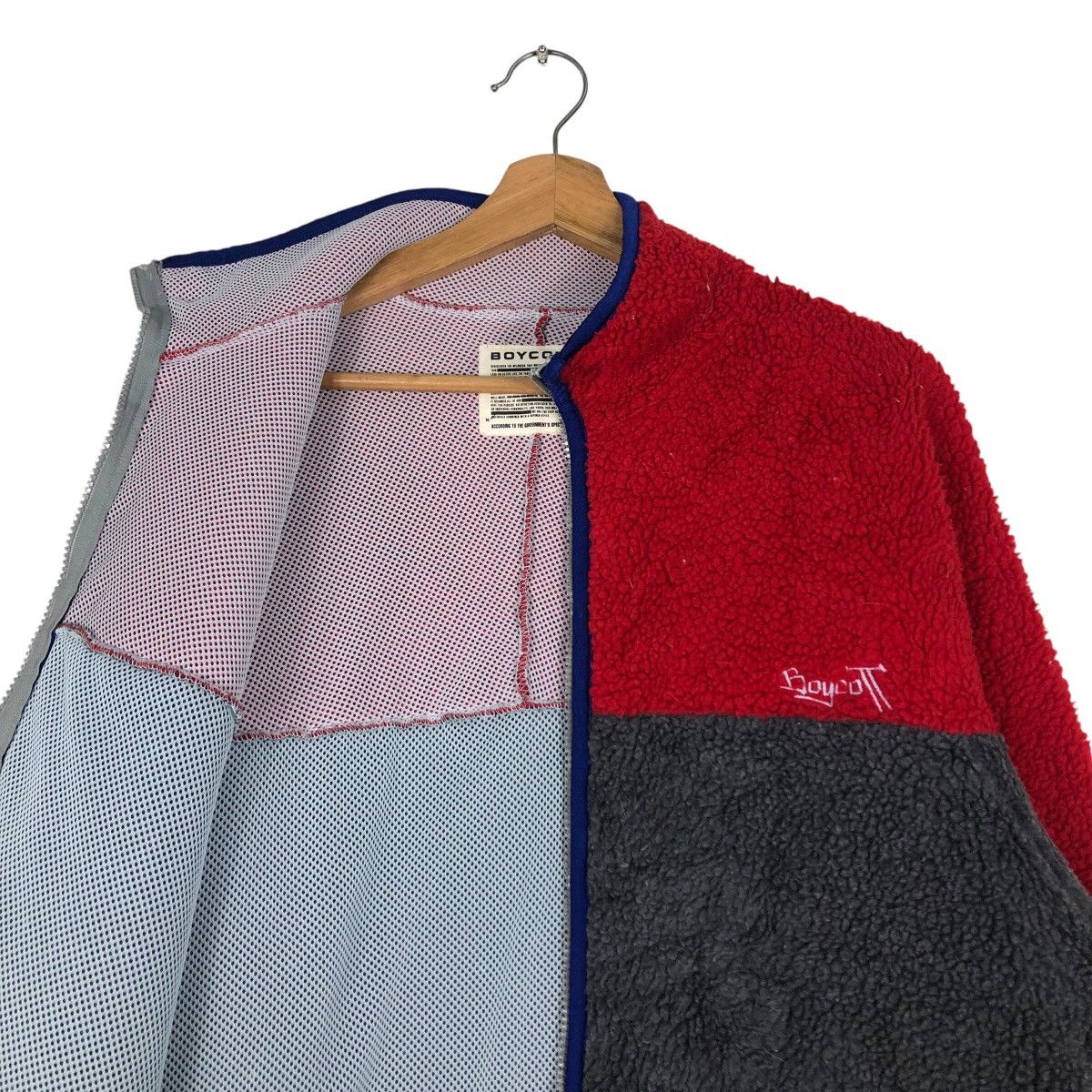 Boycott 📌Vintage Fleece Dip Pile Sherpa Jacket Multi Colour Boycott Size US M / EU 48-50 / 2 - 13 Thumbnail
