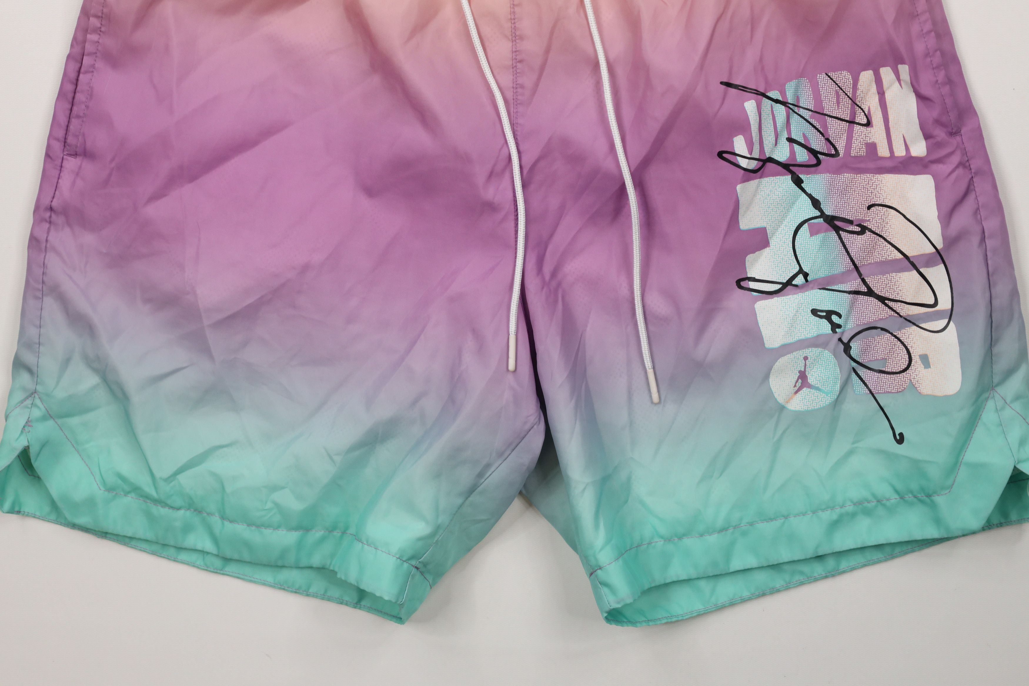 Nike × Vintage Nike Air Jordan DNA HBR Lined Poolside Shorts Swim Trunks Size US 32 / EU 48 - 4 Thumbnail