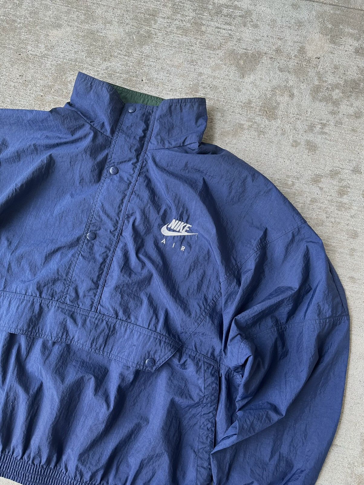 Nike 90s Nike Air Anorak Windbreaker Jacket Size US L / EU 52-54 / 3 - 3 Thumbnail