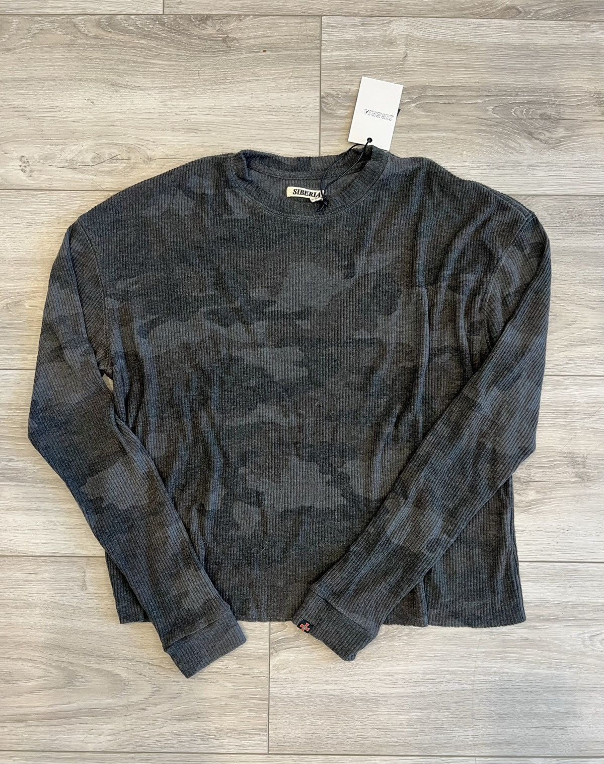 image of Siberia Hills Thermal Longsleeve - Dyed Woodland Camo, Men's (Size Small)