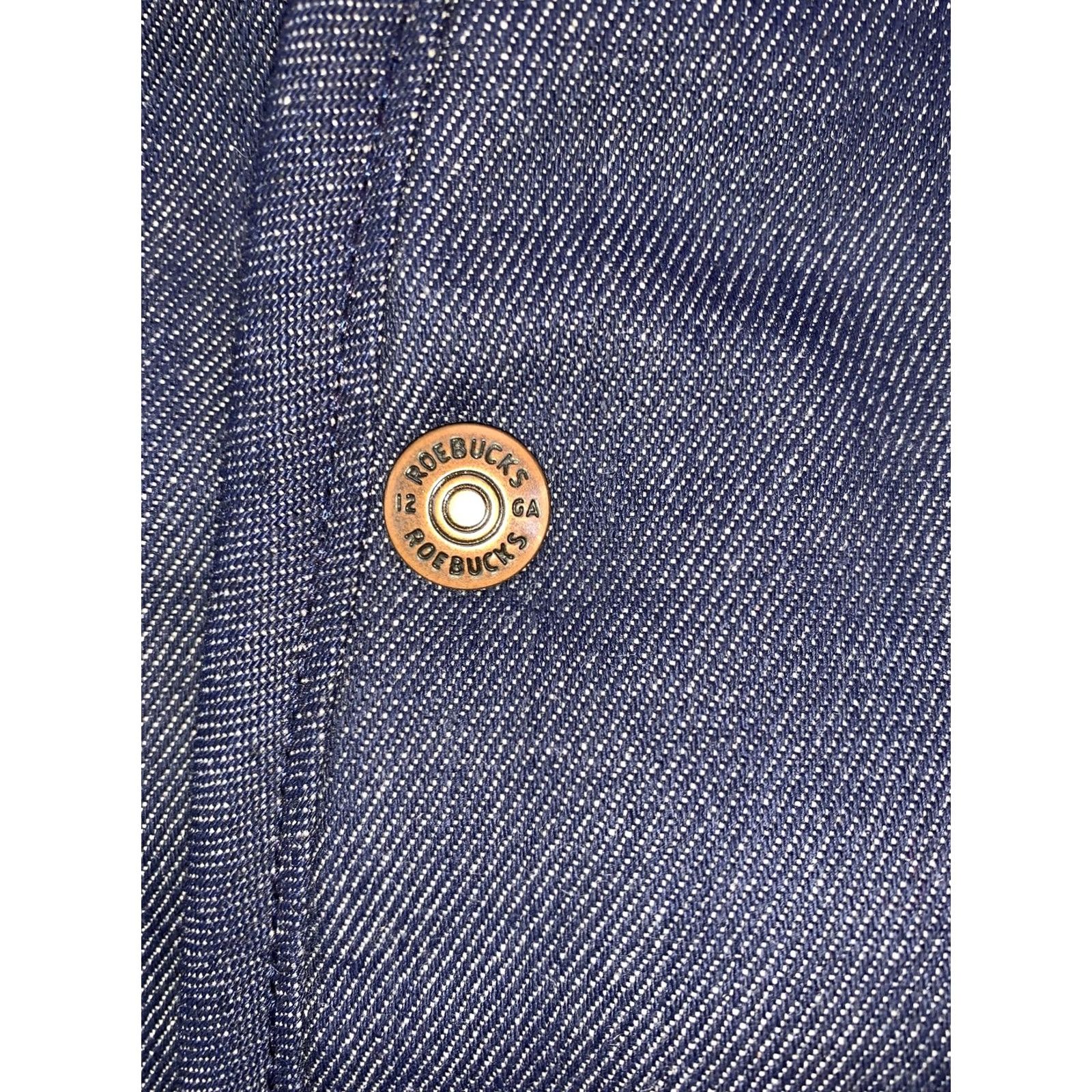 Sears VINTAGE Sears Roebucks Denim Vest Mens XL Faux Sherpa Lined Made in USA Size US XL / EU 56 / 4 - 3 Thumbnail