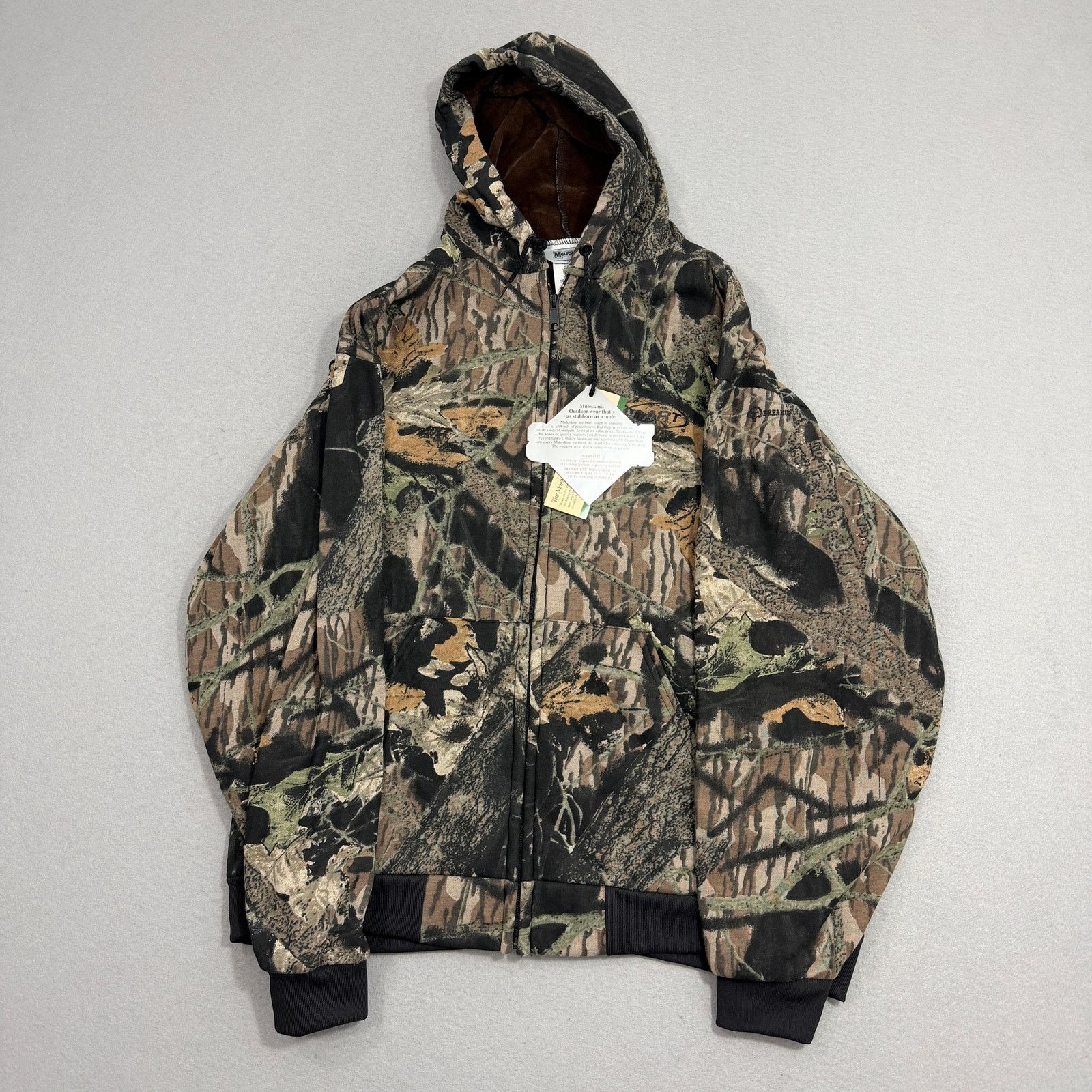 Vintage Vintage Muleskins Camo Hoodie 2XL Full Zip Sweatshirt NEW Size US XXL / EU 58 / 5 - 1 Thumbnail