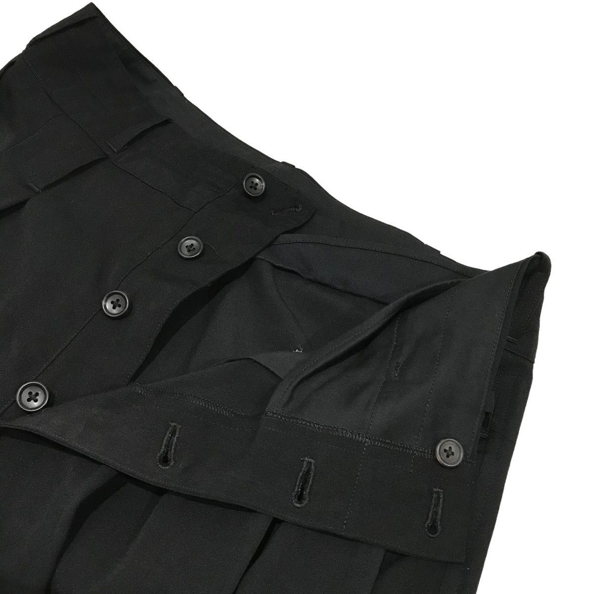 Yohji Yamamoto yohji yamamoto Wool Gabazine discharge pants HK-P35-132 Size US 33 - 6 Thumbnail