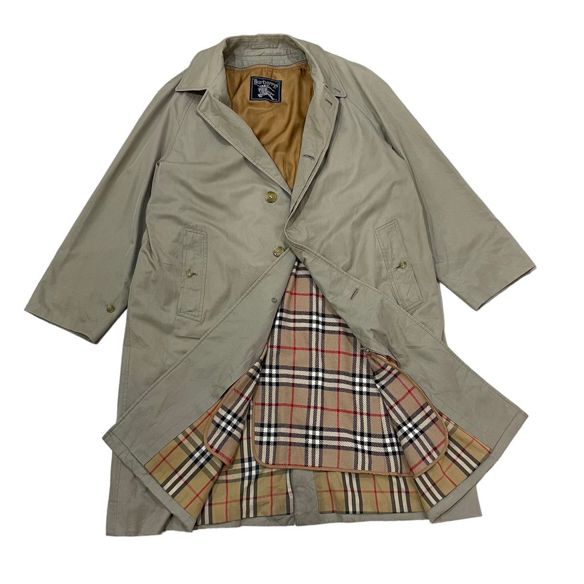 Burberry × Vintage Vintage 90s Burberrys Nova Check Overcoat Size US M / EU 48-50 / 2 - 1 Thumbnail