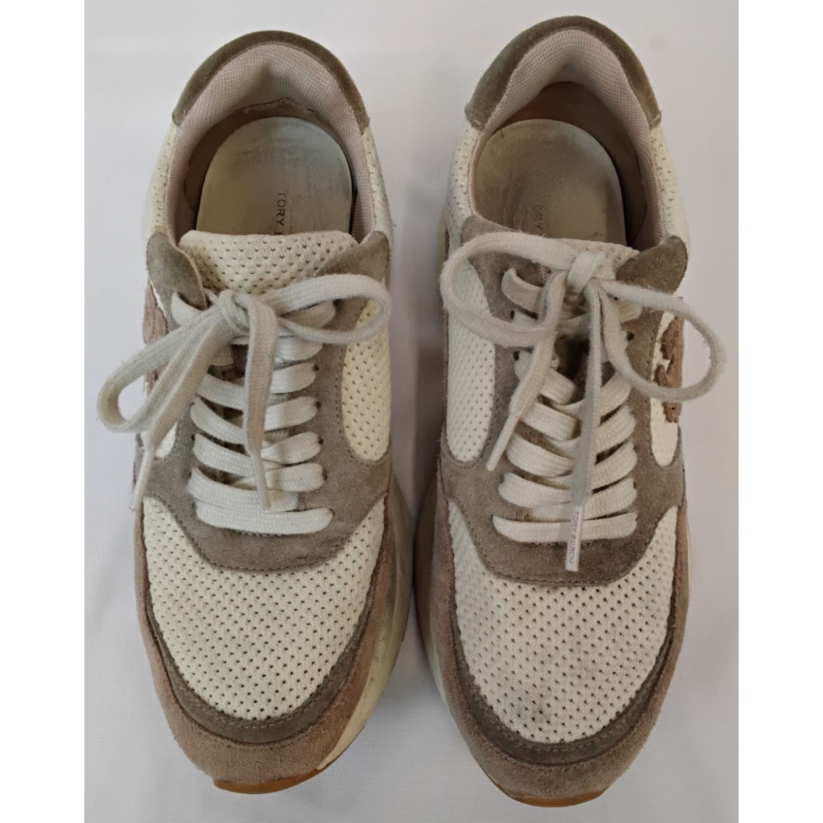 Tory Burch Tory Burch Kick Trainer Sneaker Women's 7M Rose/Cream Suede Size US 7 / IT 37 - 2 Thumbnail