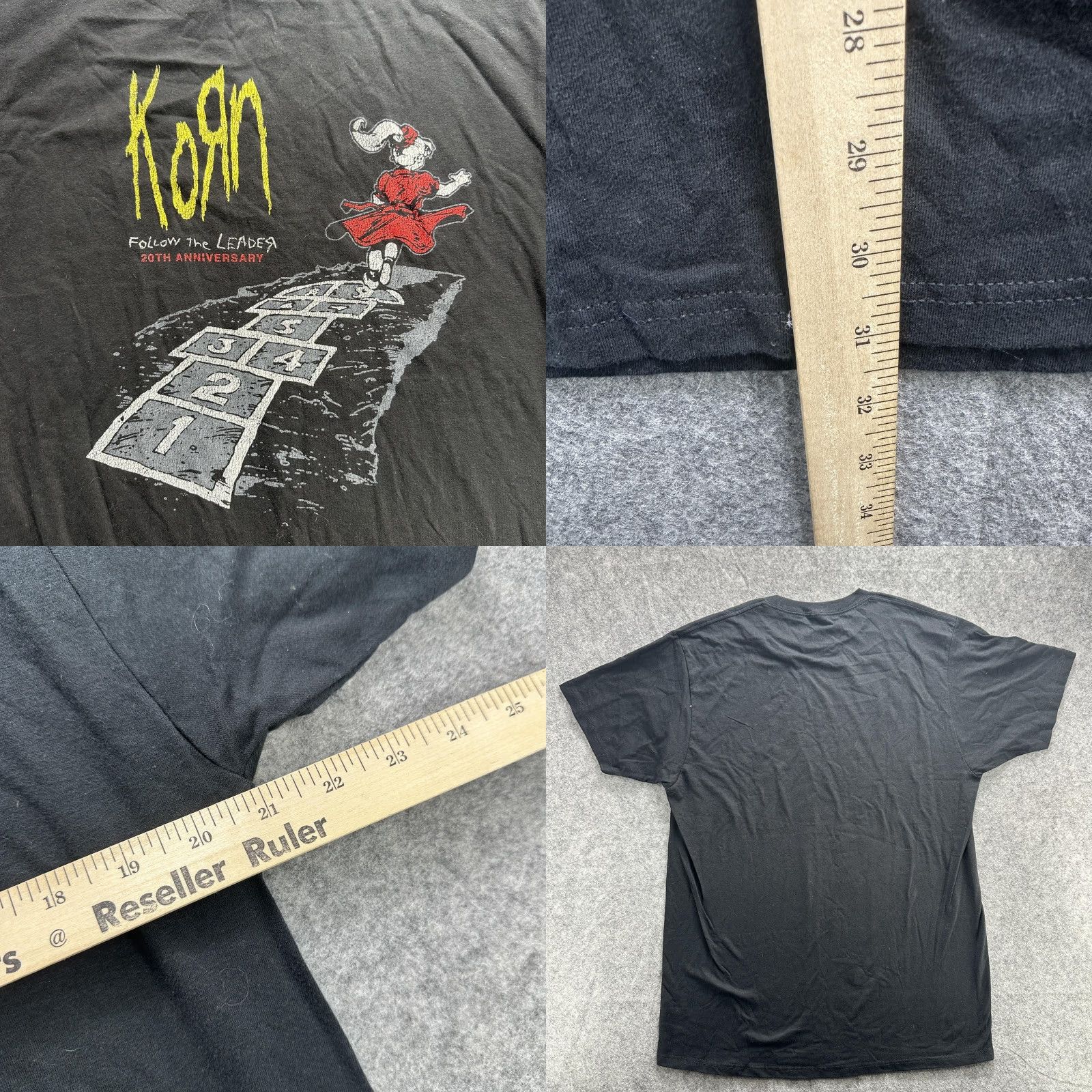 Vintage Korn Shirt Mens Large Black Follow The Leader 20th Anniversary Band Tee Graphic Size US L / EU 52-54 / 3 - 8 Thumbnail