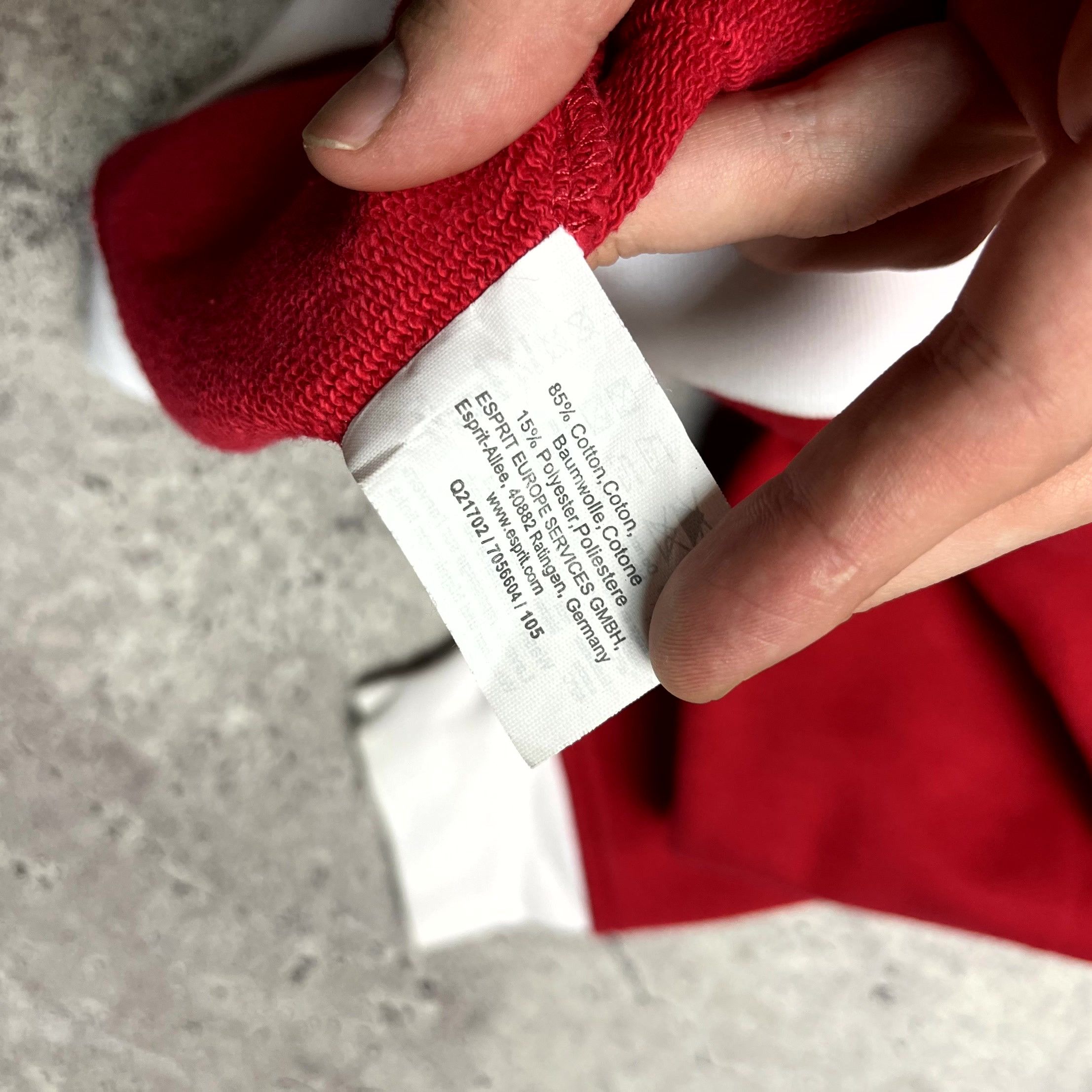 Esprit Y2K Esprit San Francisco Full Zip Cotton Red Hoodie Size S Size S / US 4 / IT 40 - 10 Thumbnail