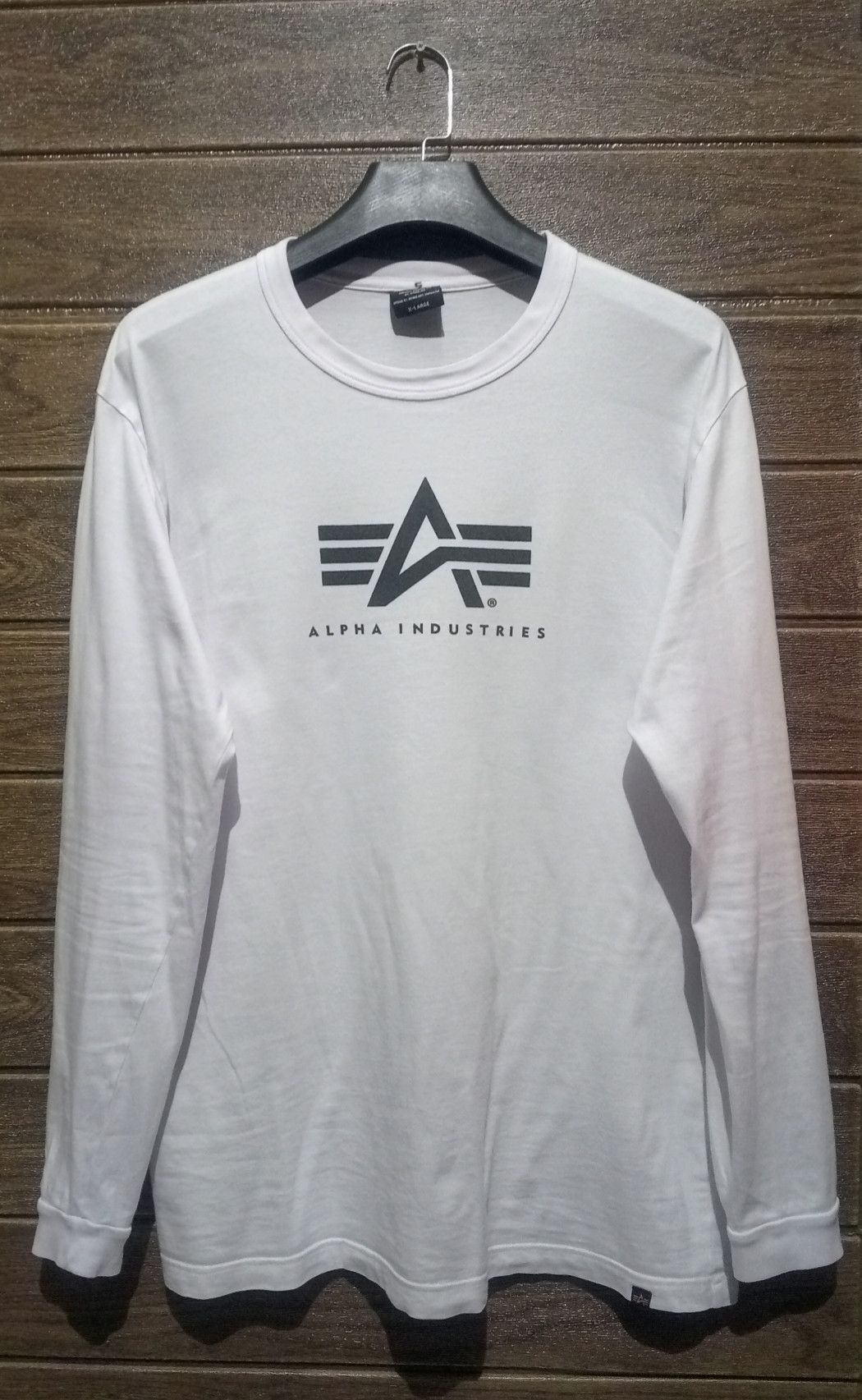 Alpha Industries Vintage Alpha Industries Long Sleeve Tshirt Size US XL / EU 56 / 4 - 1 Thumbnail