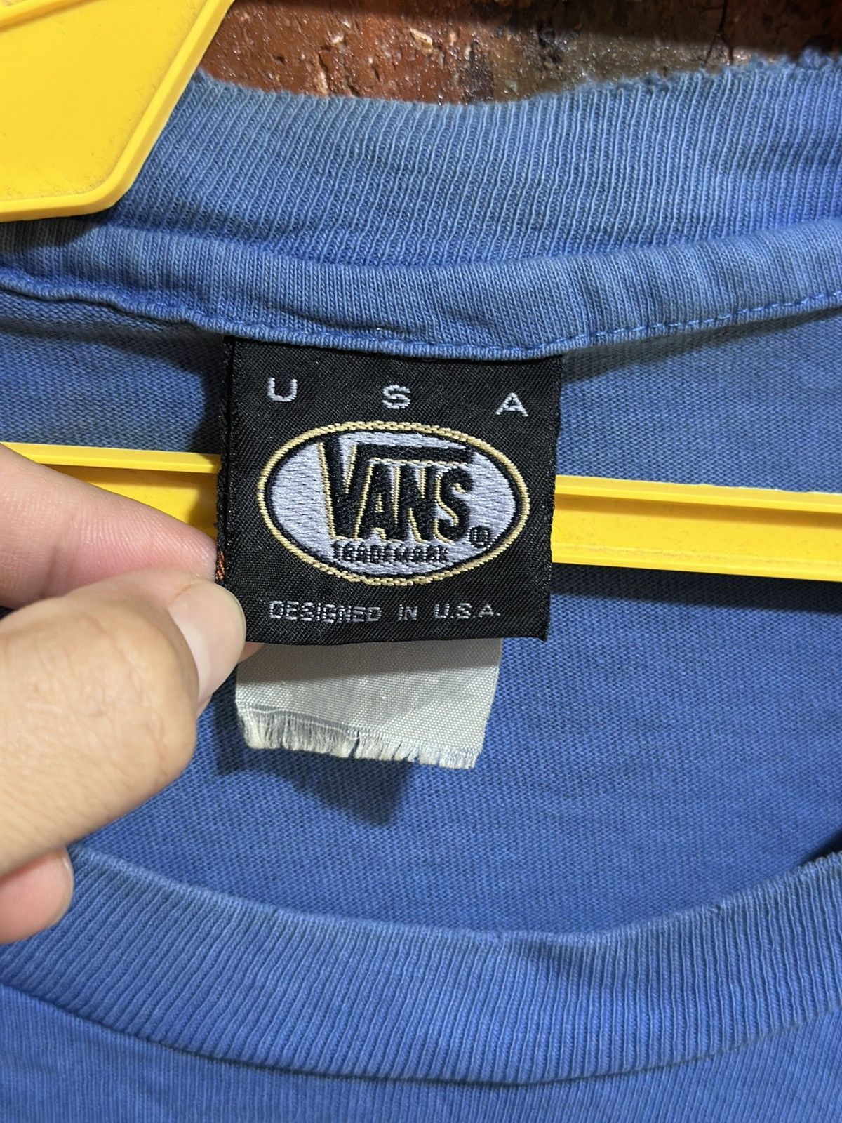 Vans Vintage Vans Off The Wall Usa Sun Faded Tee Size US L / EU 52-54 / 3 - 7 Thumbnail