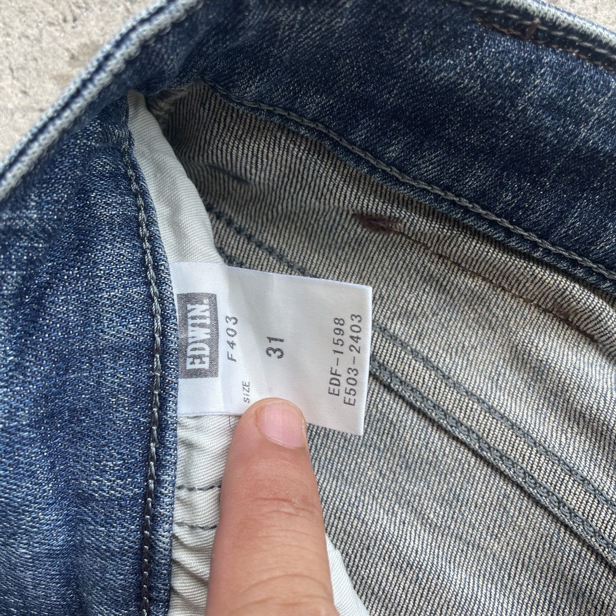 Japanese Brand W29 Vintage Edwin Denim Faded Distressed Pants Jeans Size US 29 - 7 Thumbnail